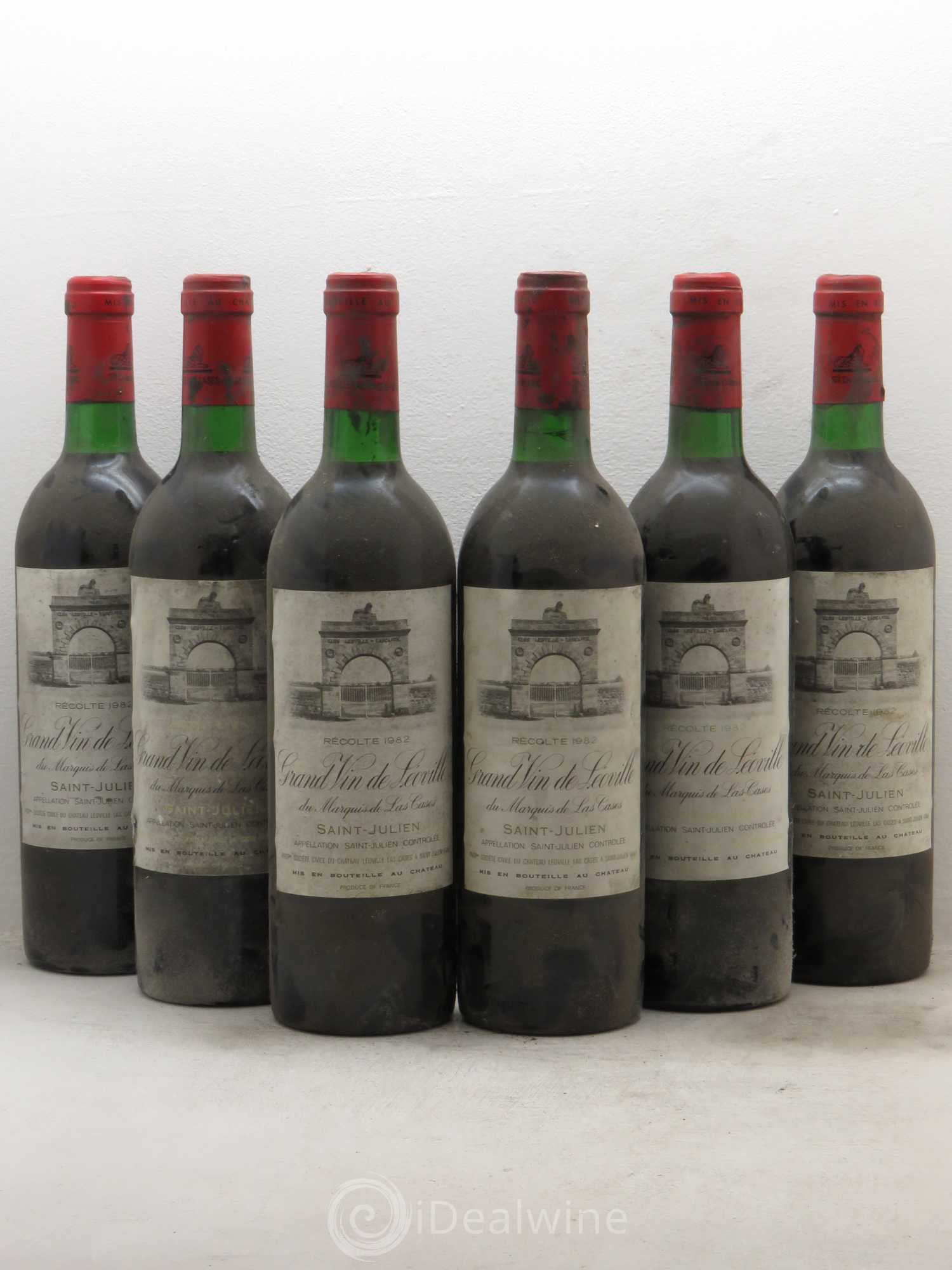 Château Léoville Las Cases 2ème Grand Cru Classé 1982 - Lot de 6 bouteilles - 0