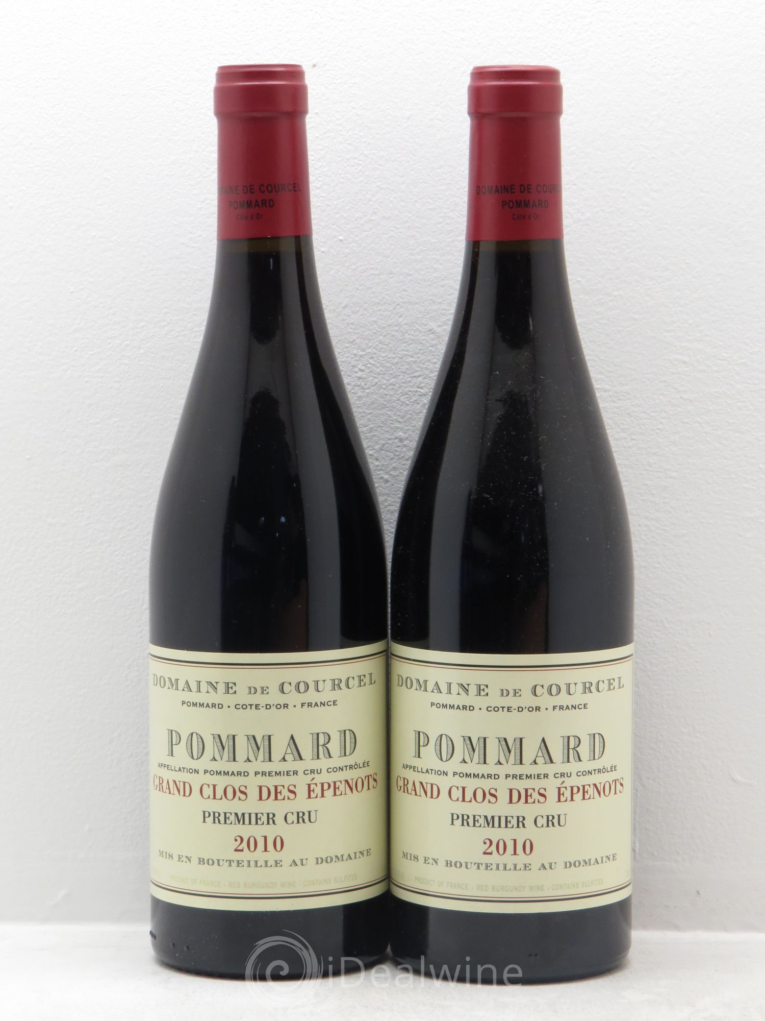 Pommard 1er Cru Grand Clos des Epenots de Courcel (Domaine) 2010 - Lot de 2 bouteilles - 0