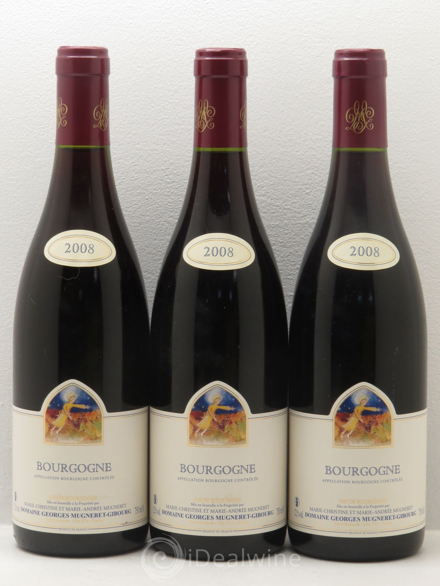Bourgogne Mugneret-Gibourg (Domaine) 2008 - Lot de 3 bouteilles - 0