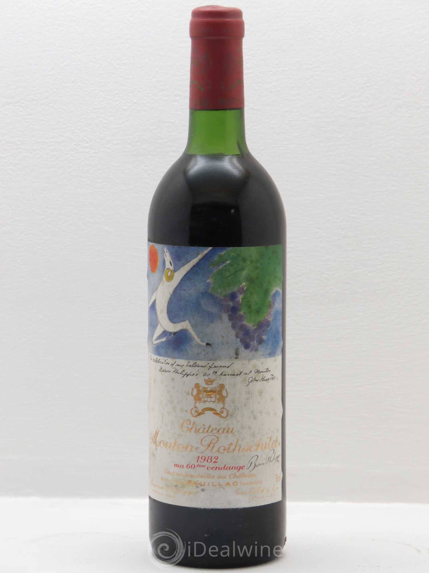 Château Mouton Rothschild 1er Grand Cru Classé 1982 - Lot de 1 bouteille - 0
