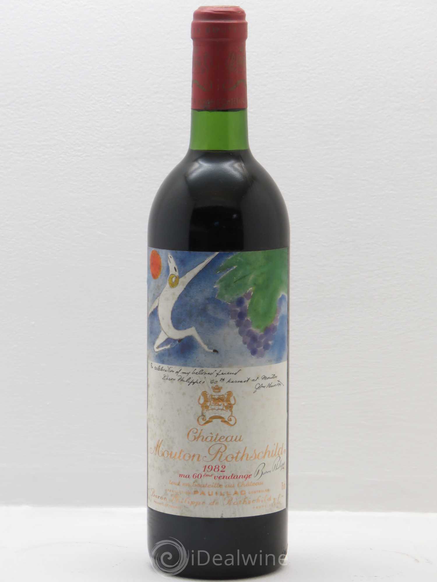 Château Mouton Rothschild 1er Grand Cru Classé 1982 - Lot de 1 bouteille - 0