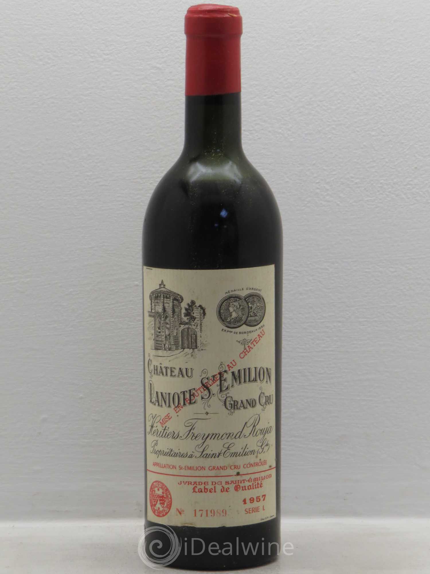 Saint-Émilion Laniotte 1957 - Lot de 1 bouteille - 0