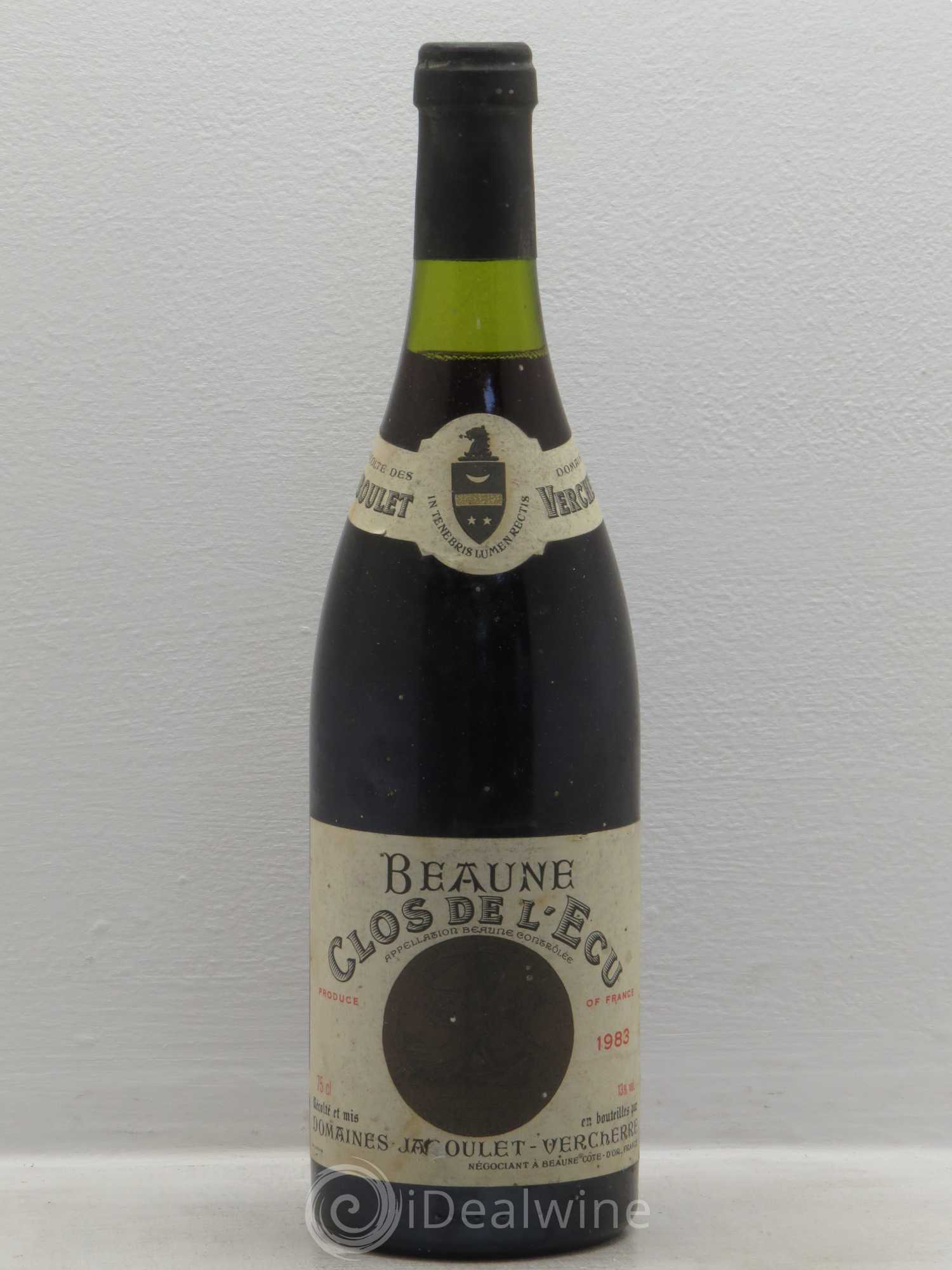 Beaune 1er Cru Clos de l'Ecu - Jaboulet-Vercherre 1983 - Posten von 1 Flasche - 0