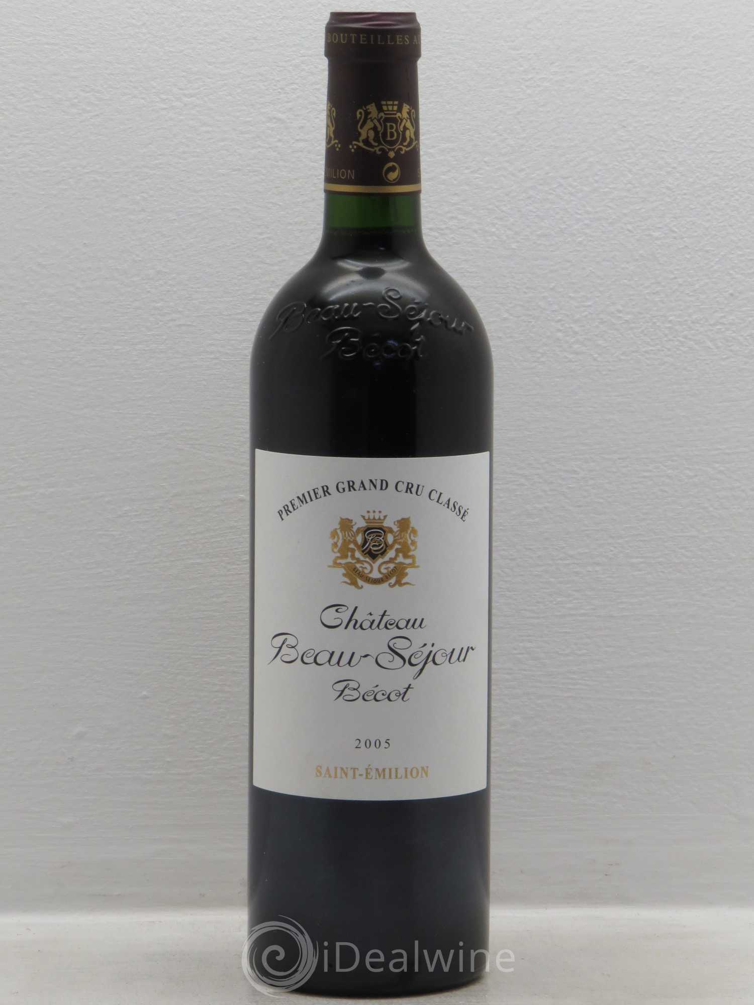 Château Beau-Séjour Bécot 1er Grand Cru Classé B 2005 - Lot de 6 bouteilles - 0