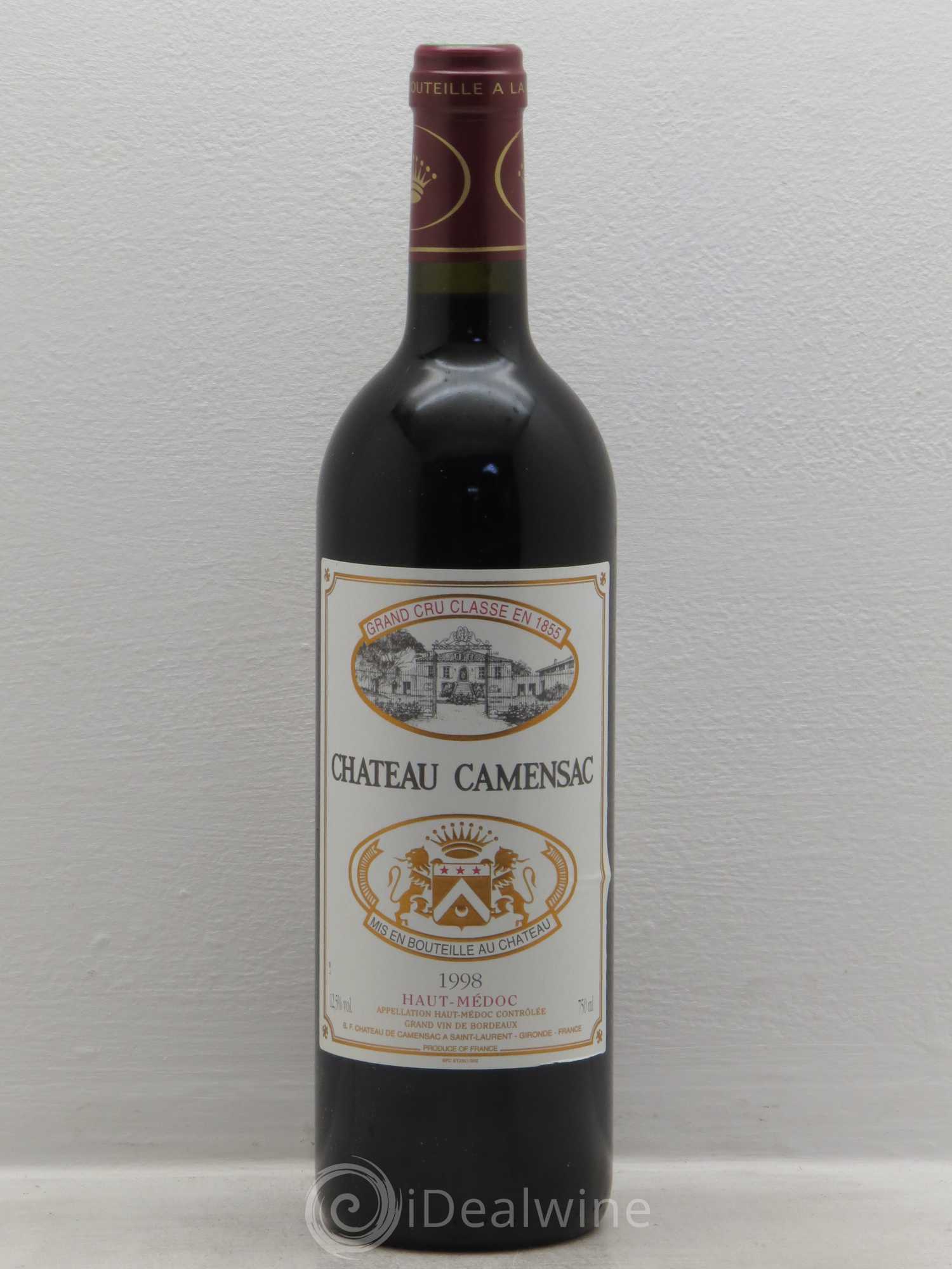 Château Camensac 5ème Grand Cru Classé 1998 - Lot de 6 bouteilles - 0