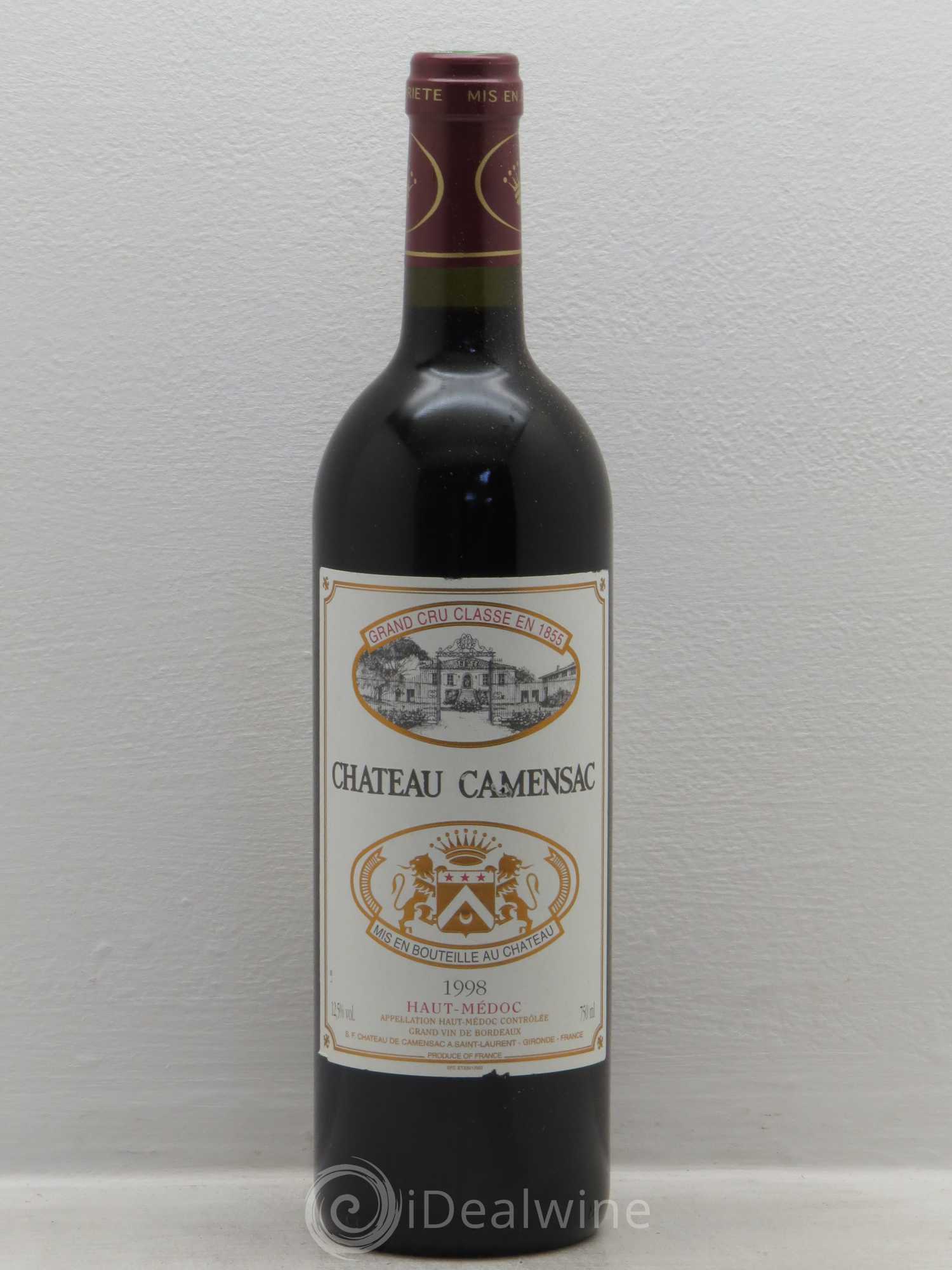 Château Camensac 5ème Grand Cru Classé 1998 - Lot de 6 bouteilles - 0