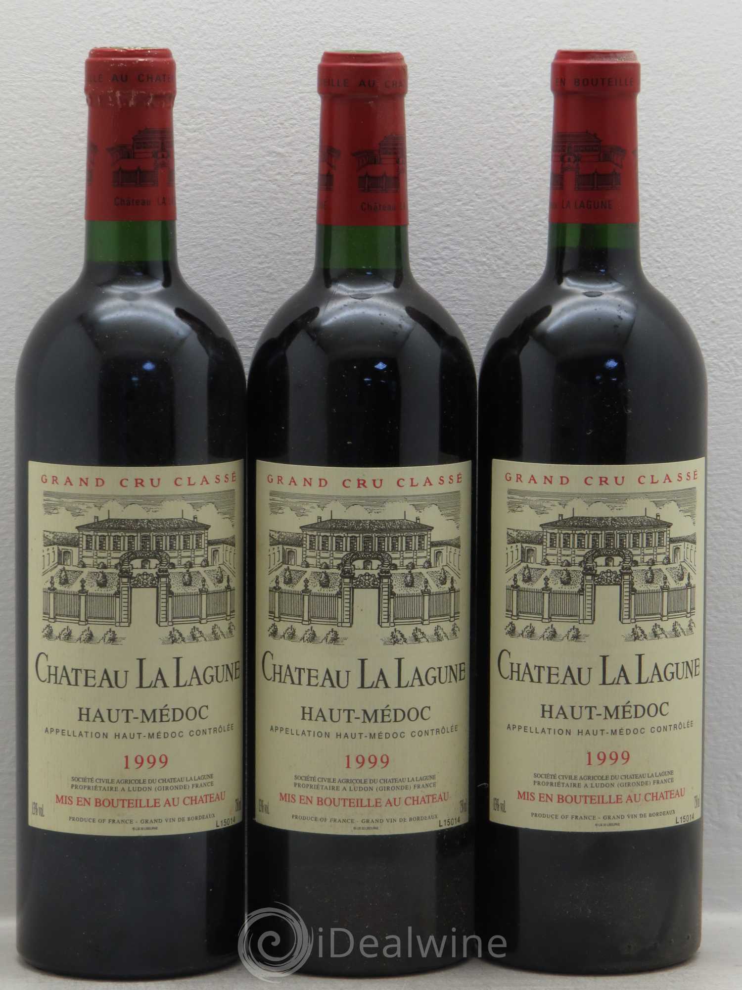 Château la Lagune 3ème Grand Cru Classé 1999 - Lot de 3 bouteilles - 0