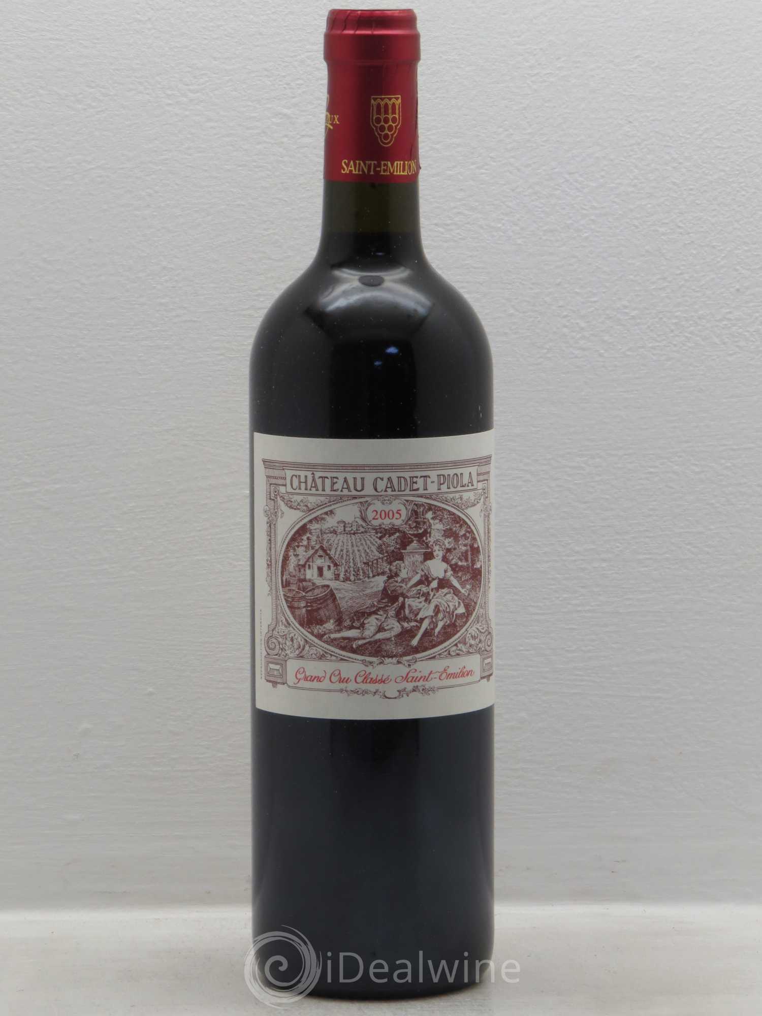 Château Cadet Piola Grand Cru Classé 2005 - Lot de 6 bouteilles - 0