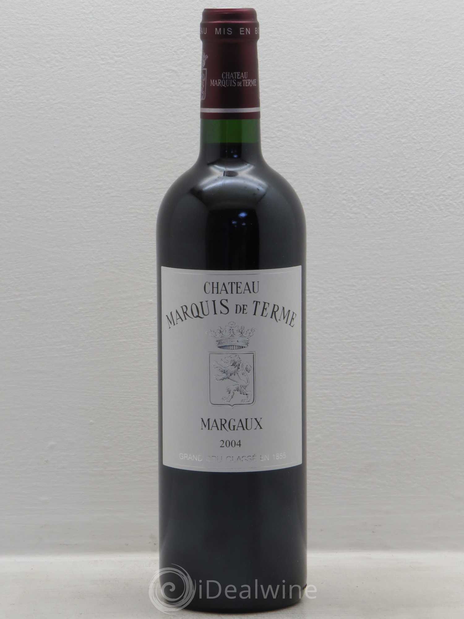 Château Marquis de Terme 4ème Grand Cru Classé 2004 - Lot de 6 bouteilles - 0