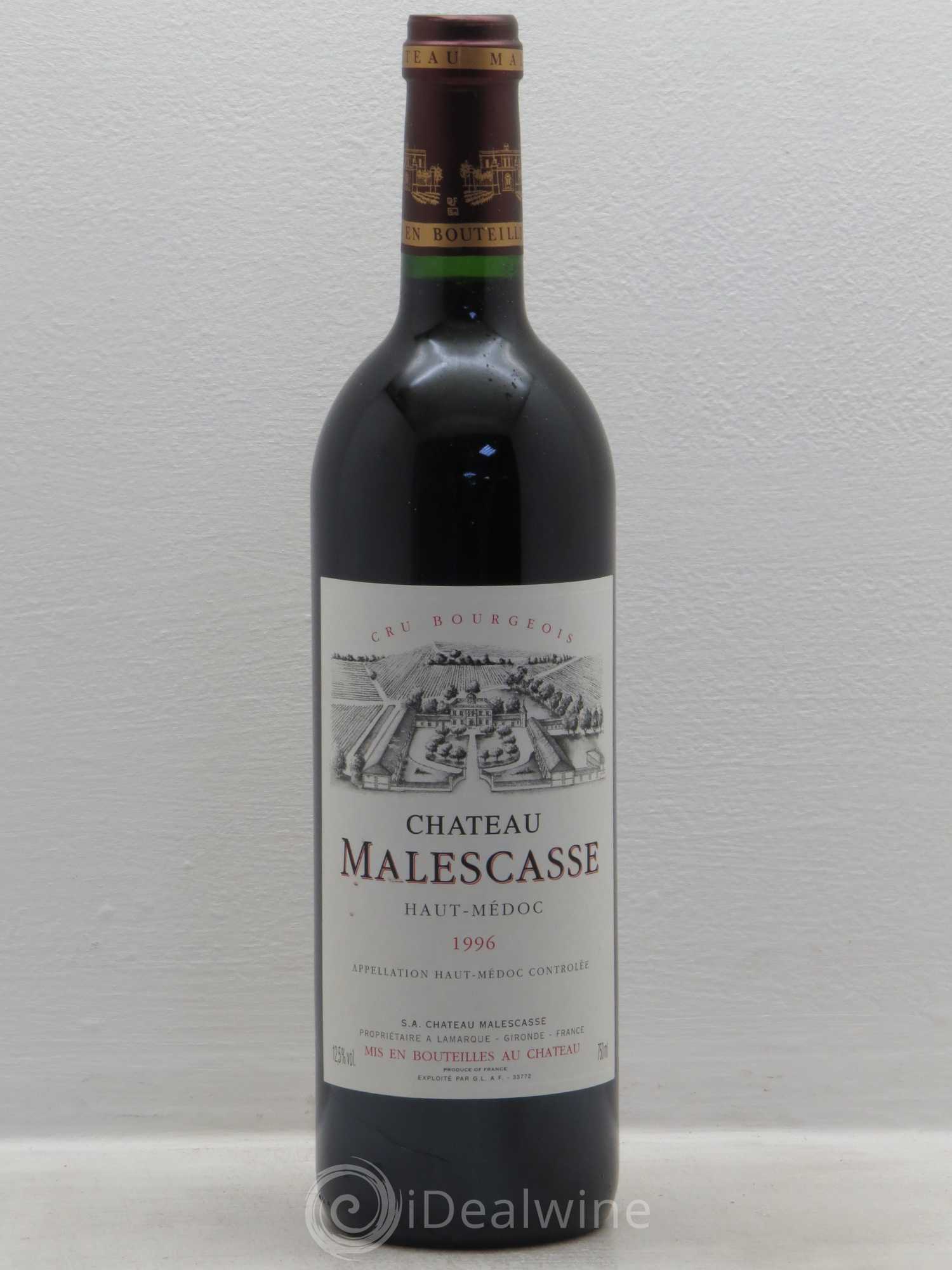 Château Malescasse Cru Bourgeois Exceptionnel 1996 - Lot de 6 bouteilles - 0