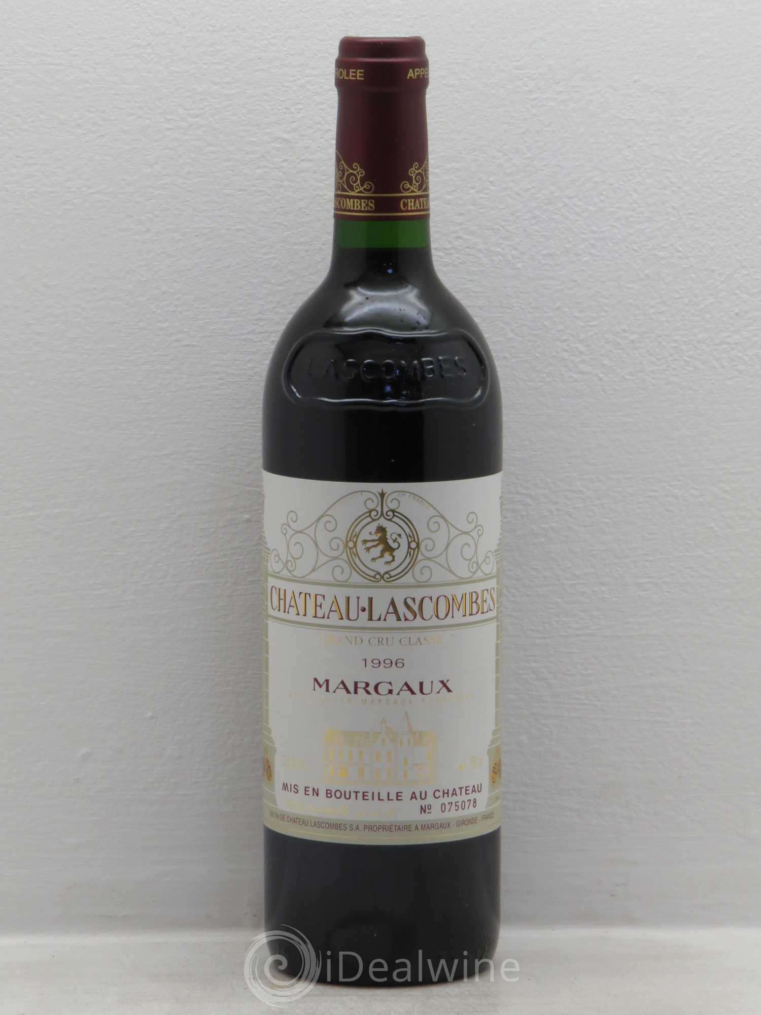 Château Lascombes 2ème Grand Cru Classé 1996 - Lot de 6 bouteilles - 0
