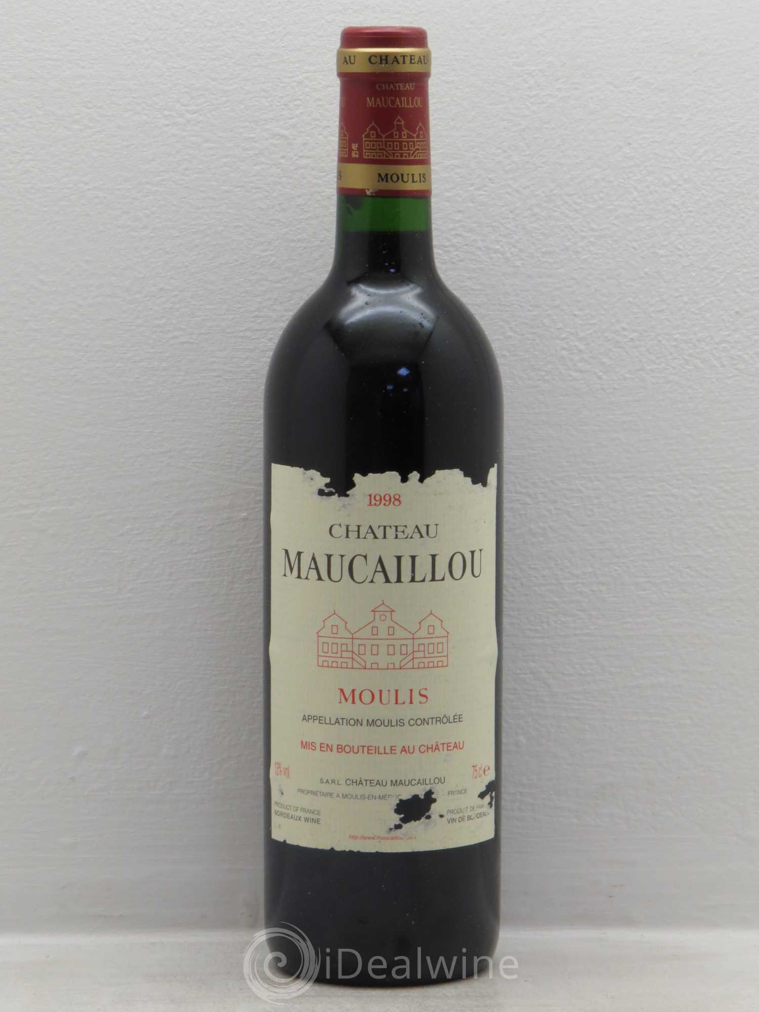 Château Maucaillou 1998 - Lot de 12 bouteilles - 0