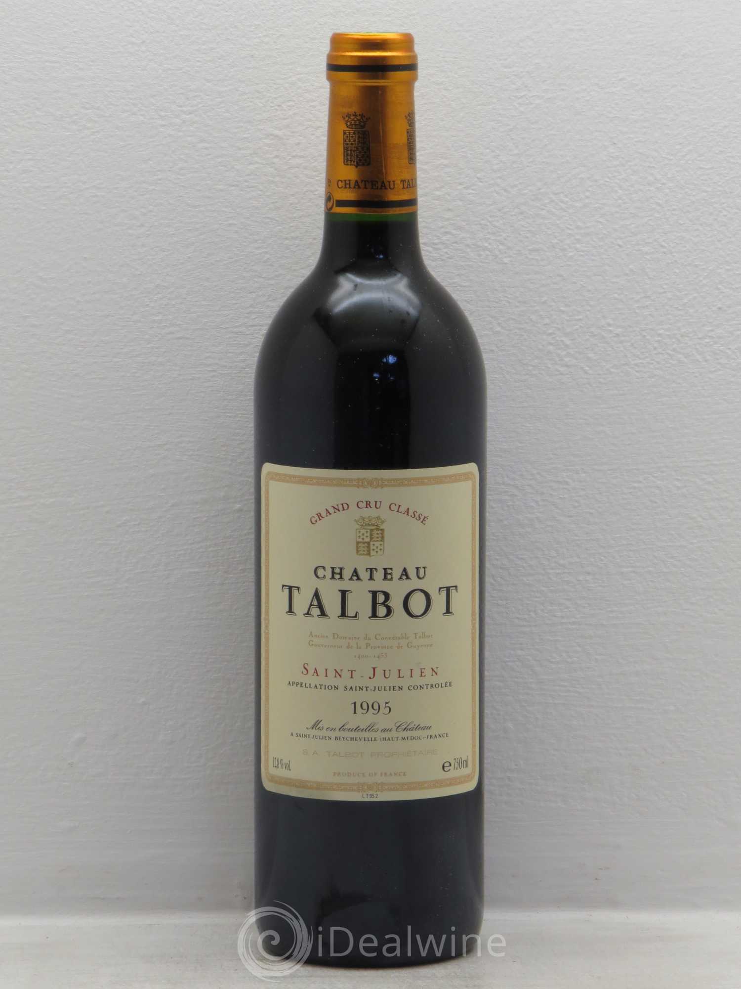 Château Talbot 4ème Grand Cru Classé 1995 - Lot de 6 bouteilles - 0