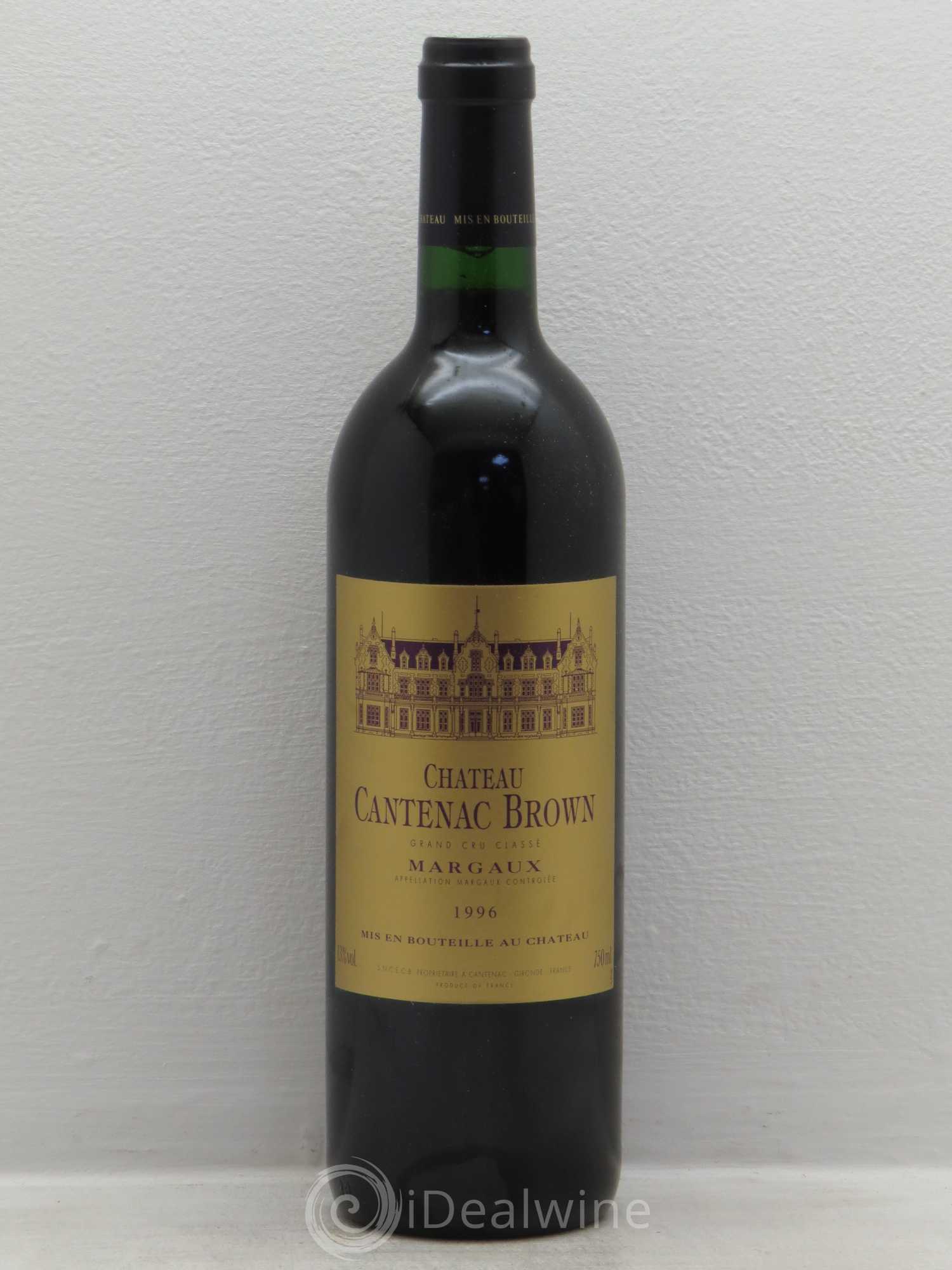 Château Cantenac Brown 3ème Grand Cru Classé 1996 - Lot de 6 bouteilles - 0