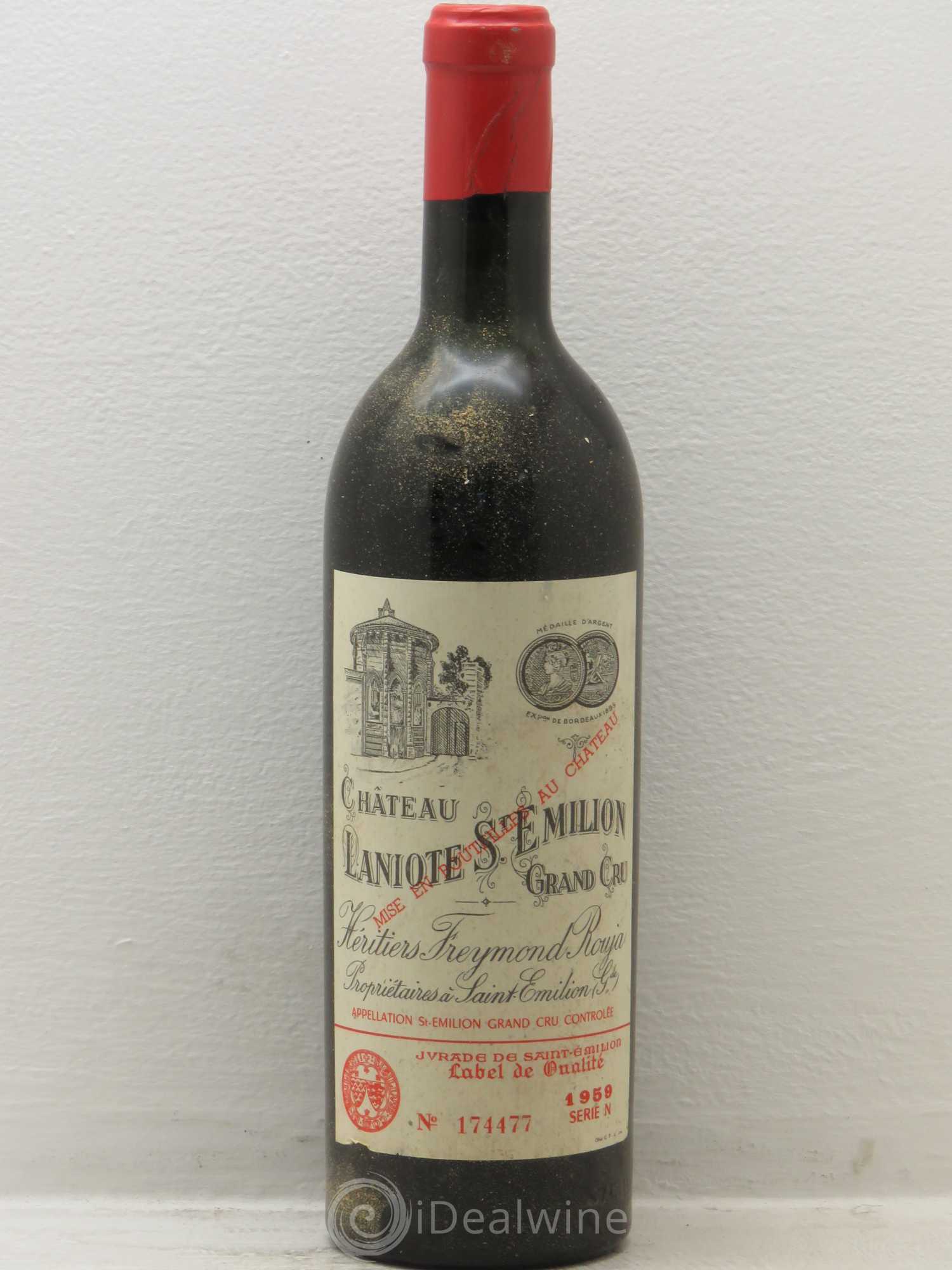 Château Laniote Grand Cru Classé 1959 - Lot de 1 bouteille - 0