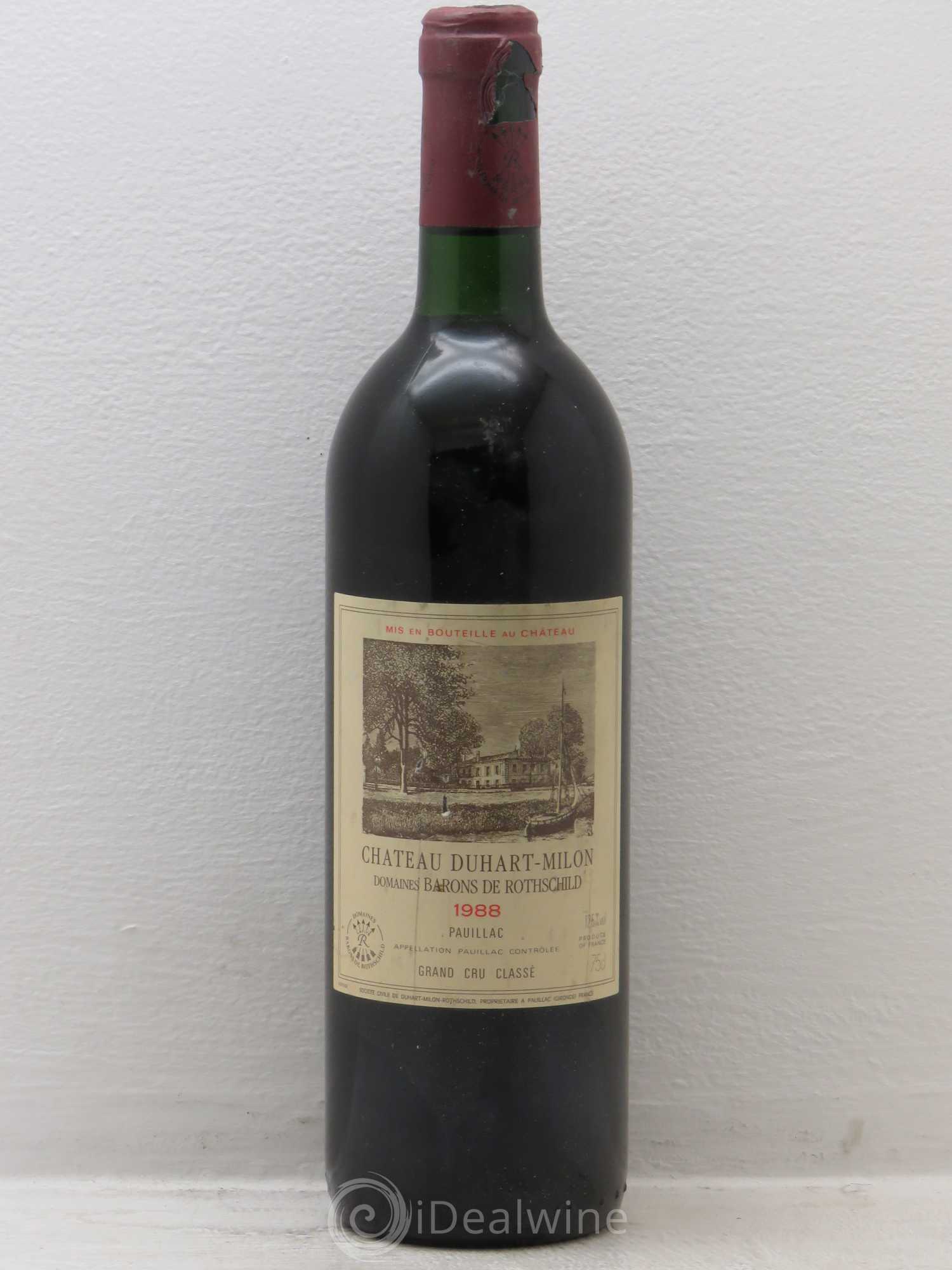 Château Duhart-Milon 4ème Grand Cru Classé 1988 - Lotto di 1 bottiglia - 0