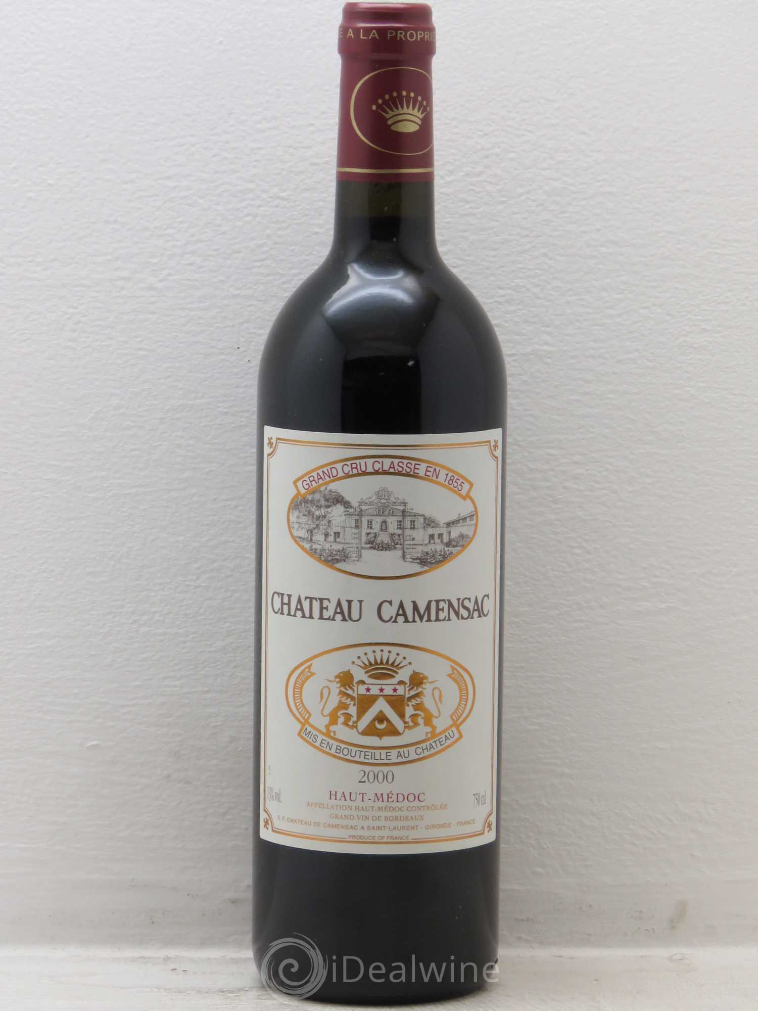 Château Camensac 5ème Grand Cru Classé 2000 - Lot de 12 bouteilles - 0