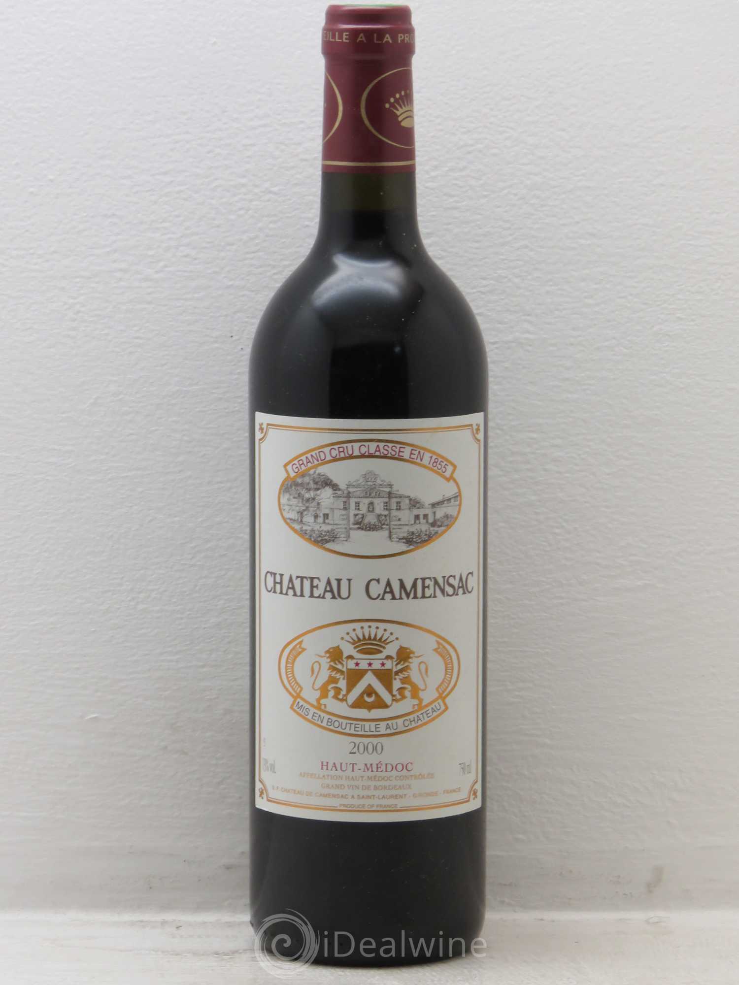 Château Camensac 5ème Grand Cru Classé 2000 - Lot de 6 bouteilles - 0