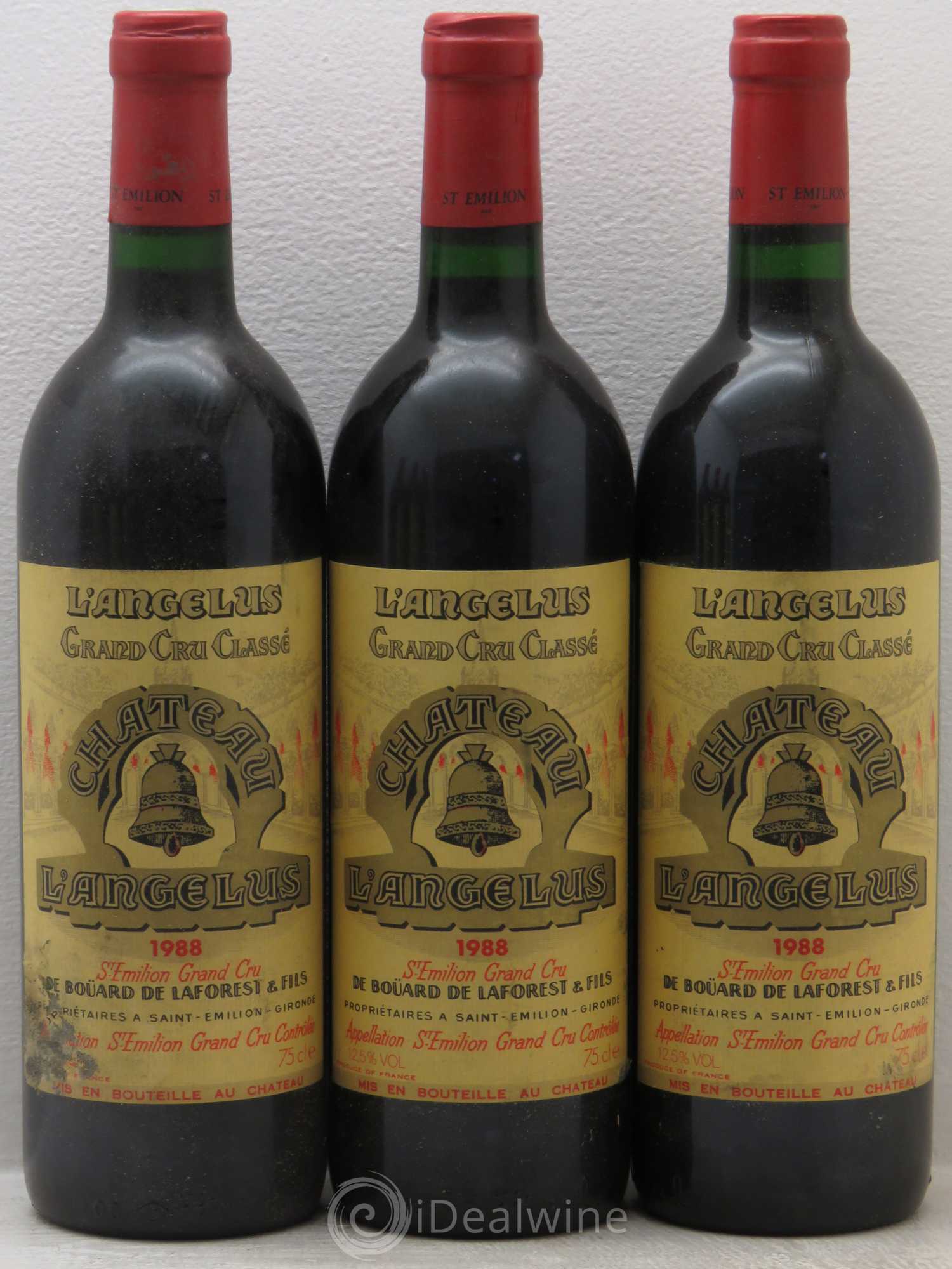Château Angélus 1er Grand Cru Classé A 1988 - Lot de 6 bouteilles - 1