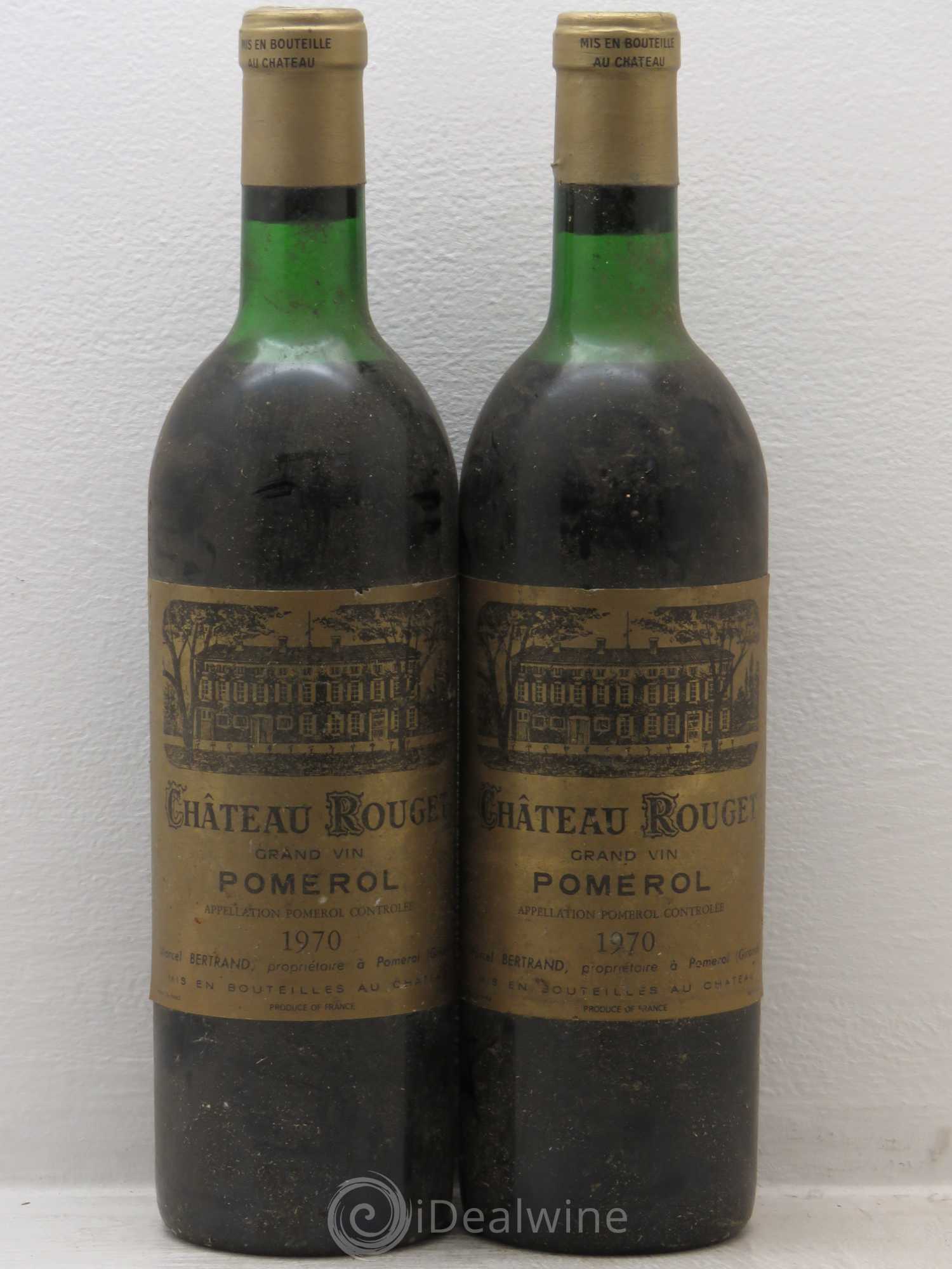 Château Rouget 1970 - Lot de 2 bouteilles - 0