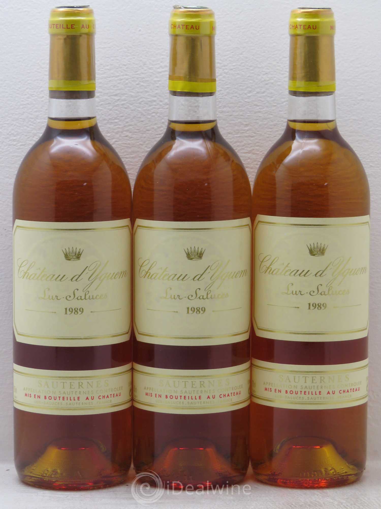 Château d' Yquem 1er Cru Classé Supérieur 1989 - Lotto di 3 bottiglie - 0