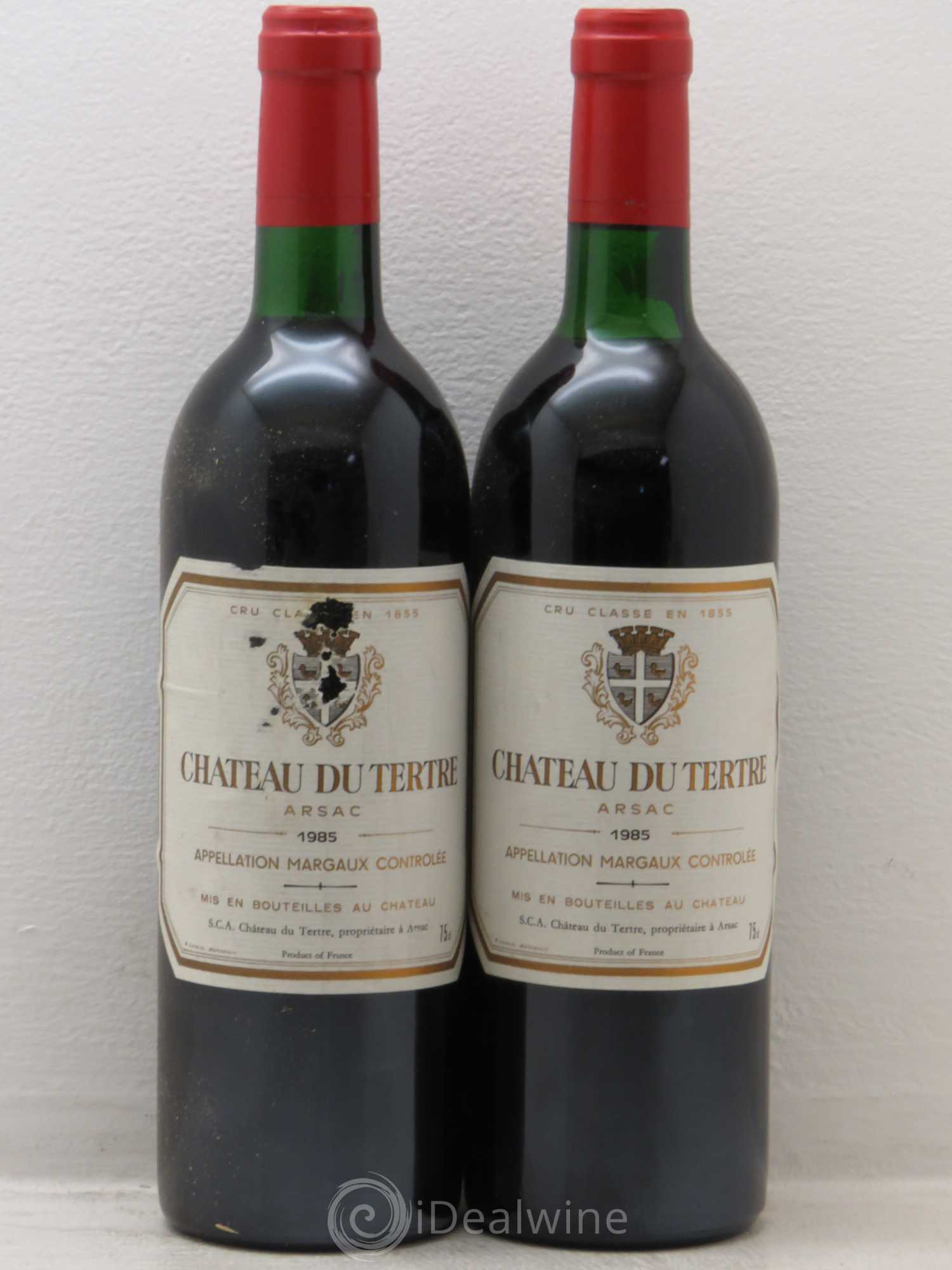Château du Tertre 5ème Grand Cru Classé 1985 - Lot de 2 bouteilles - 0