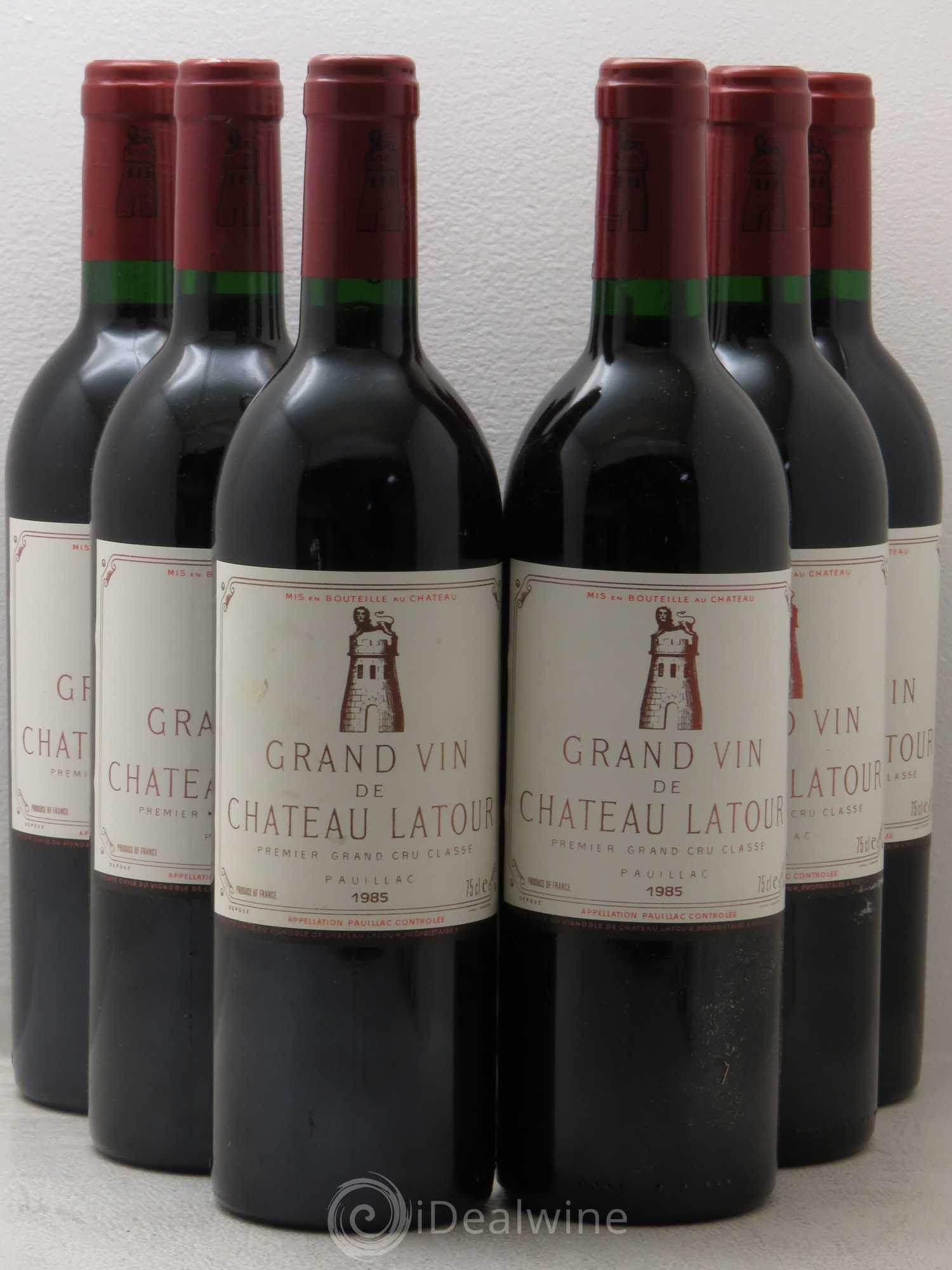 Château Latour 1er Grand Cru Classé 1985 - Lot de 6 bouteilles - 0