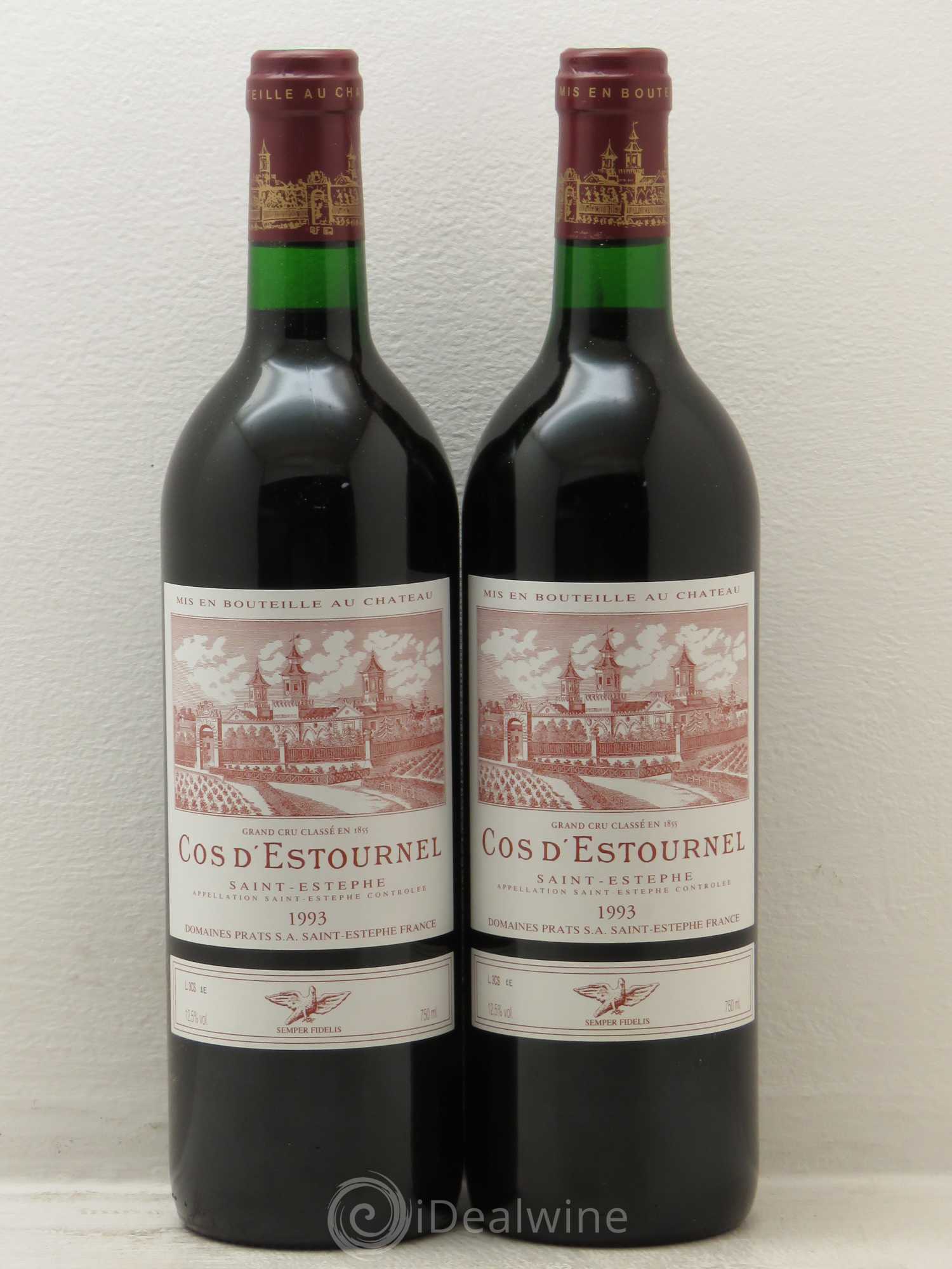 Cos d'Estournel 2ème Grand Cru Classé 1993 - Lot de 2 bouteilles - 0