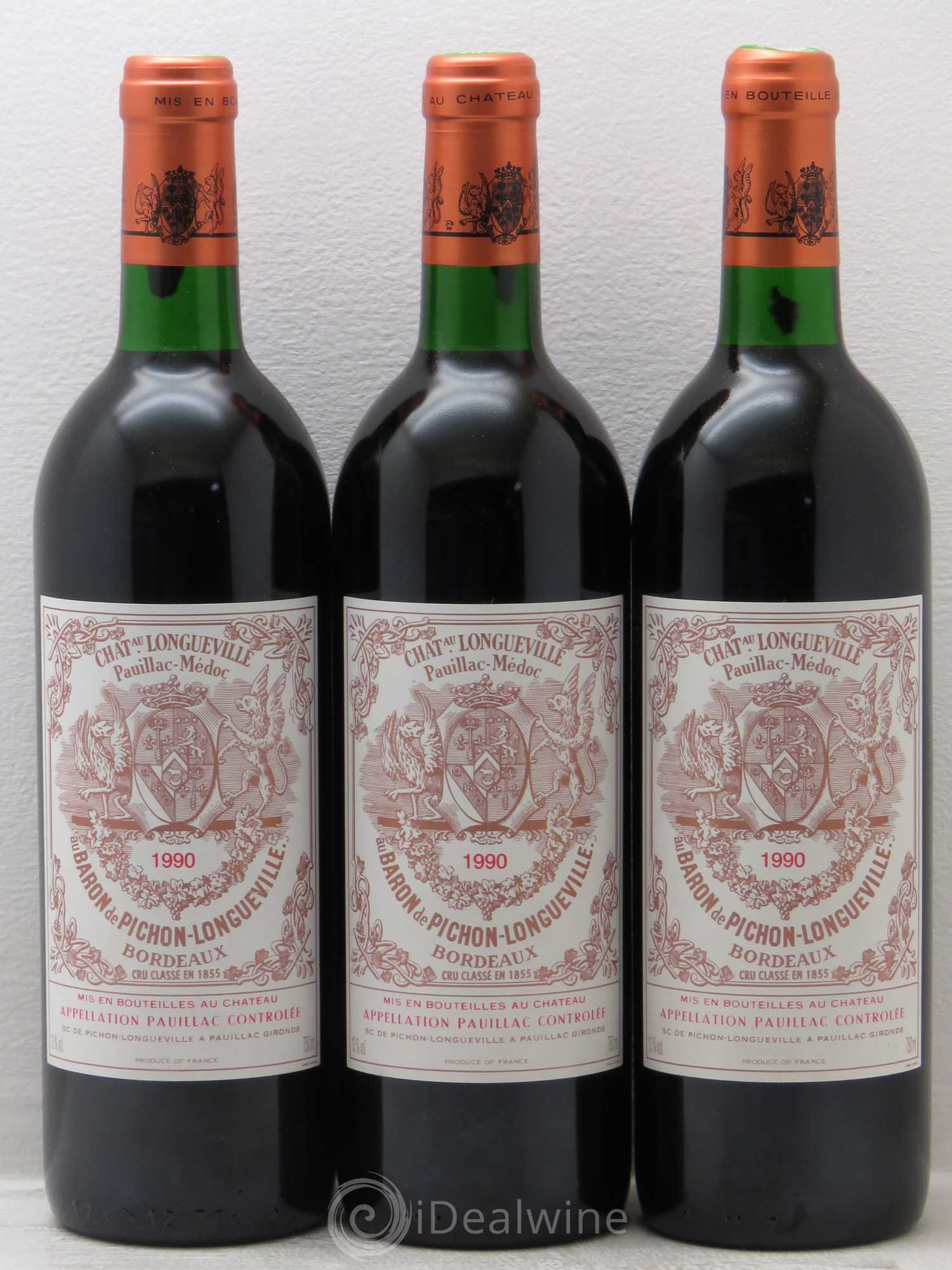 Pichon Longueville Baron 2ème Grand Cru Classé 1990 - Lot de 12 bouteilles - 1