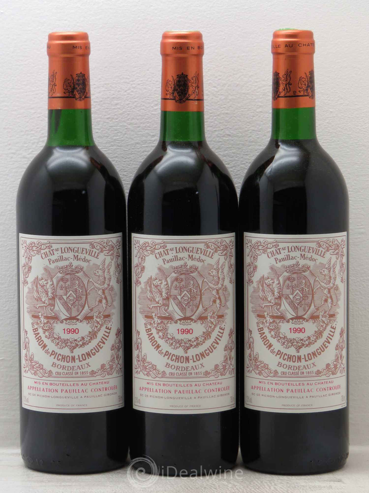 Pichon Longueville Baron 2ème Grand Cru Classé 1990 - Lot de 6 bouteilles - 1