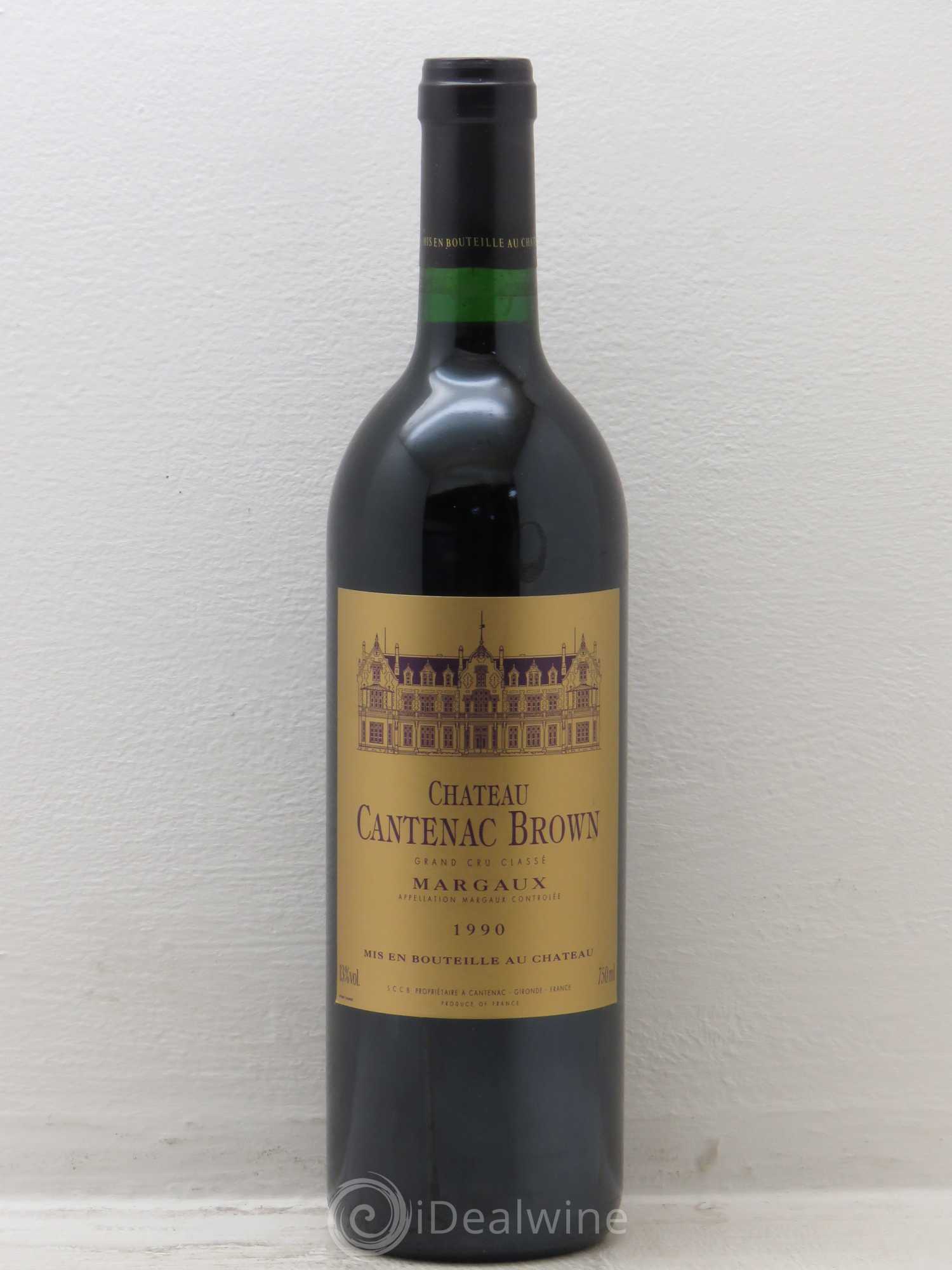 Château Cantenac Brown 3ème Grand Cru Classé 1990 - Lot de 12 bouteilles - 0