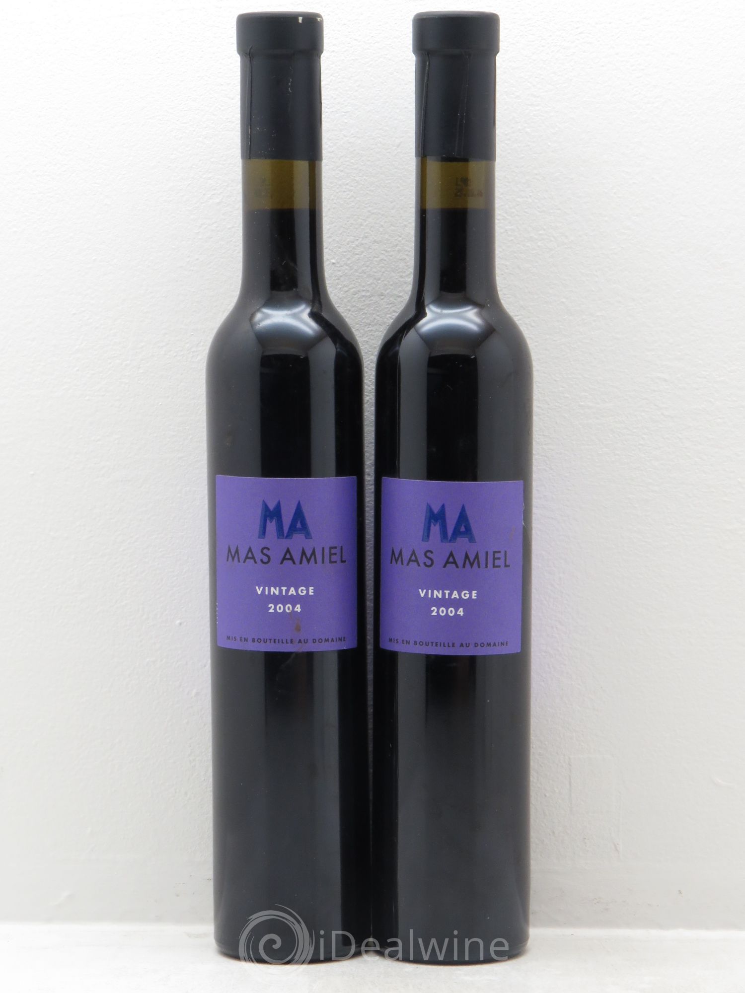 Maury Vin Doux Naturel Vintage 2004 - Lot de 2 demi bouteilles - 0