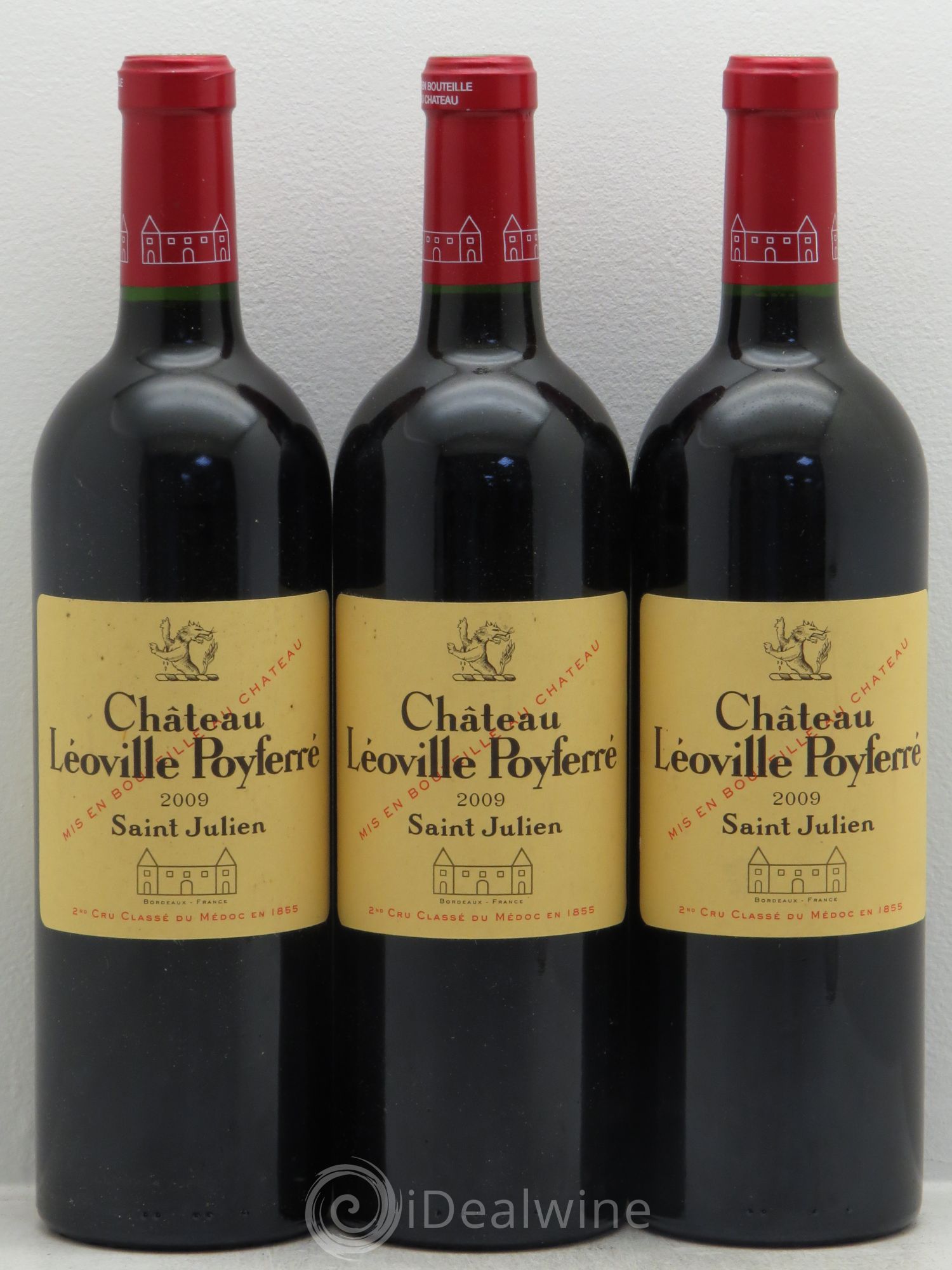 Château Léoville Poyferré 2ème Grand Cru Classé 2009 - Lot de 3 bouteilles - 0