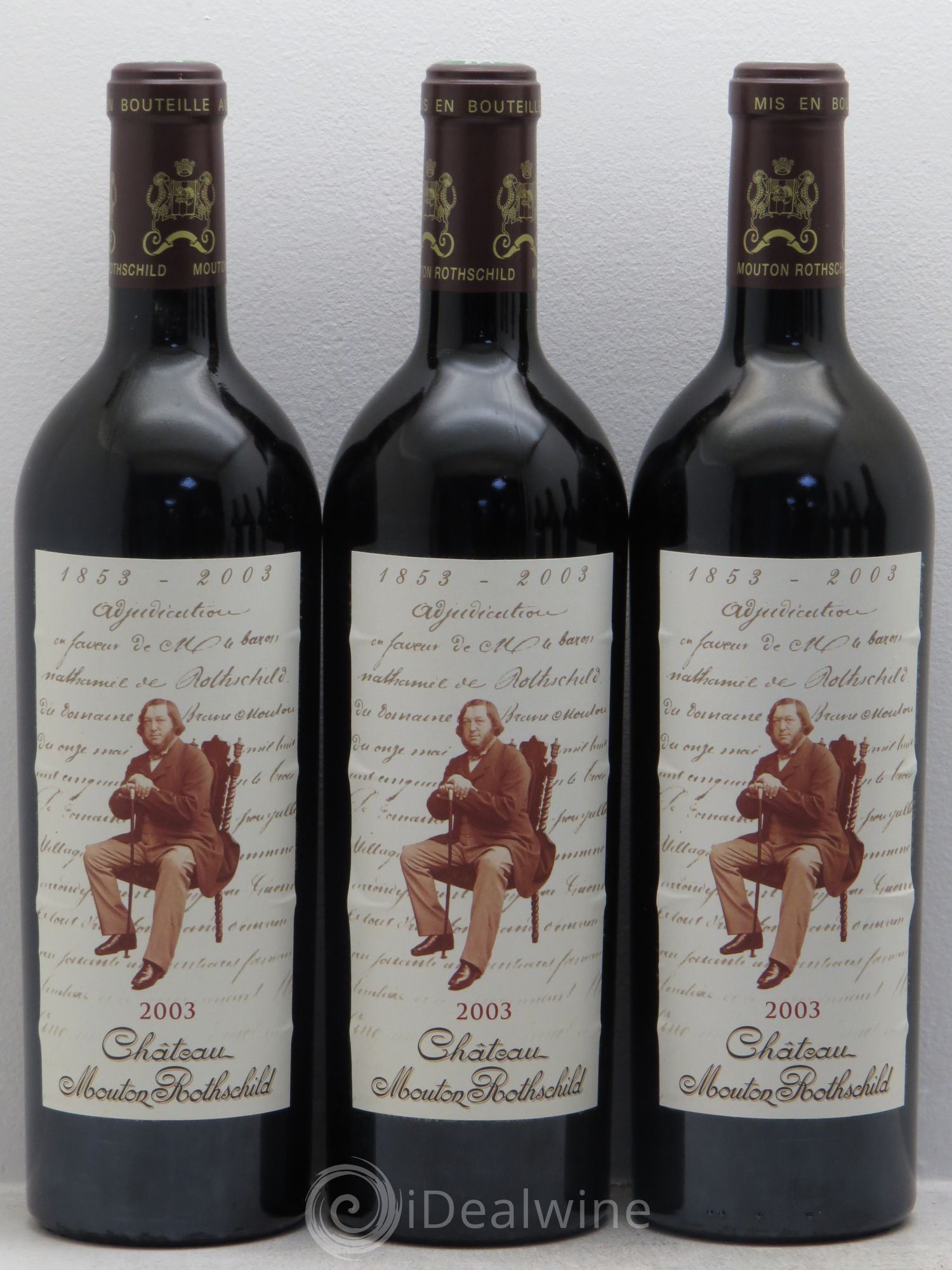 Château Mouton Rothschild 1er Grand Cru Classé 2003 - Lot de 6 bouteilles - 1