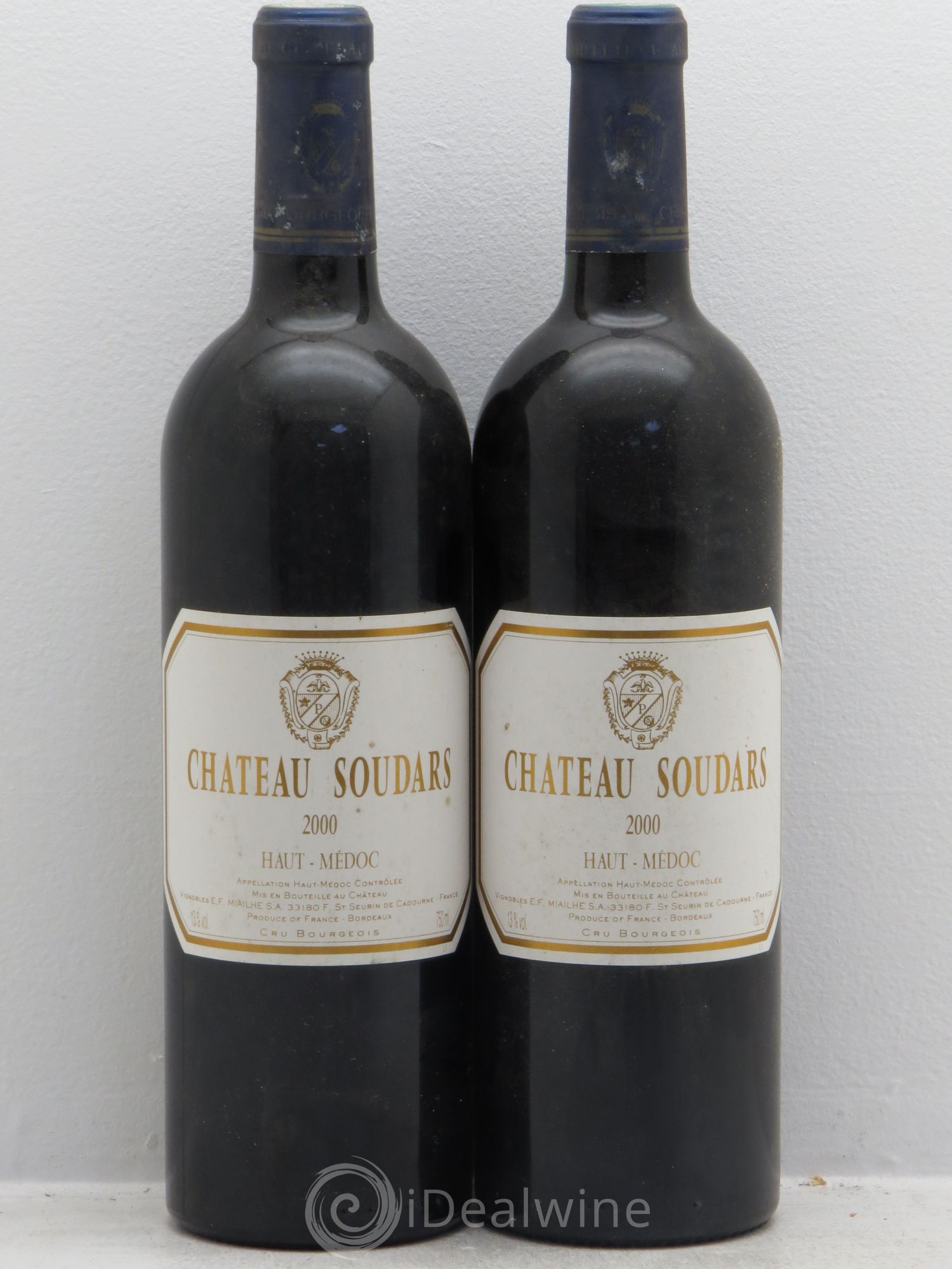 Château Soudars Cru Bourgeois 2000 - Lot de 2 bouteilles - 0