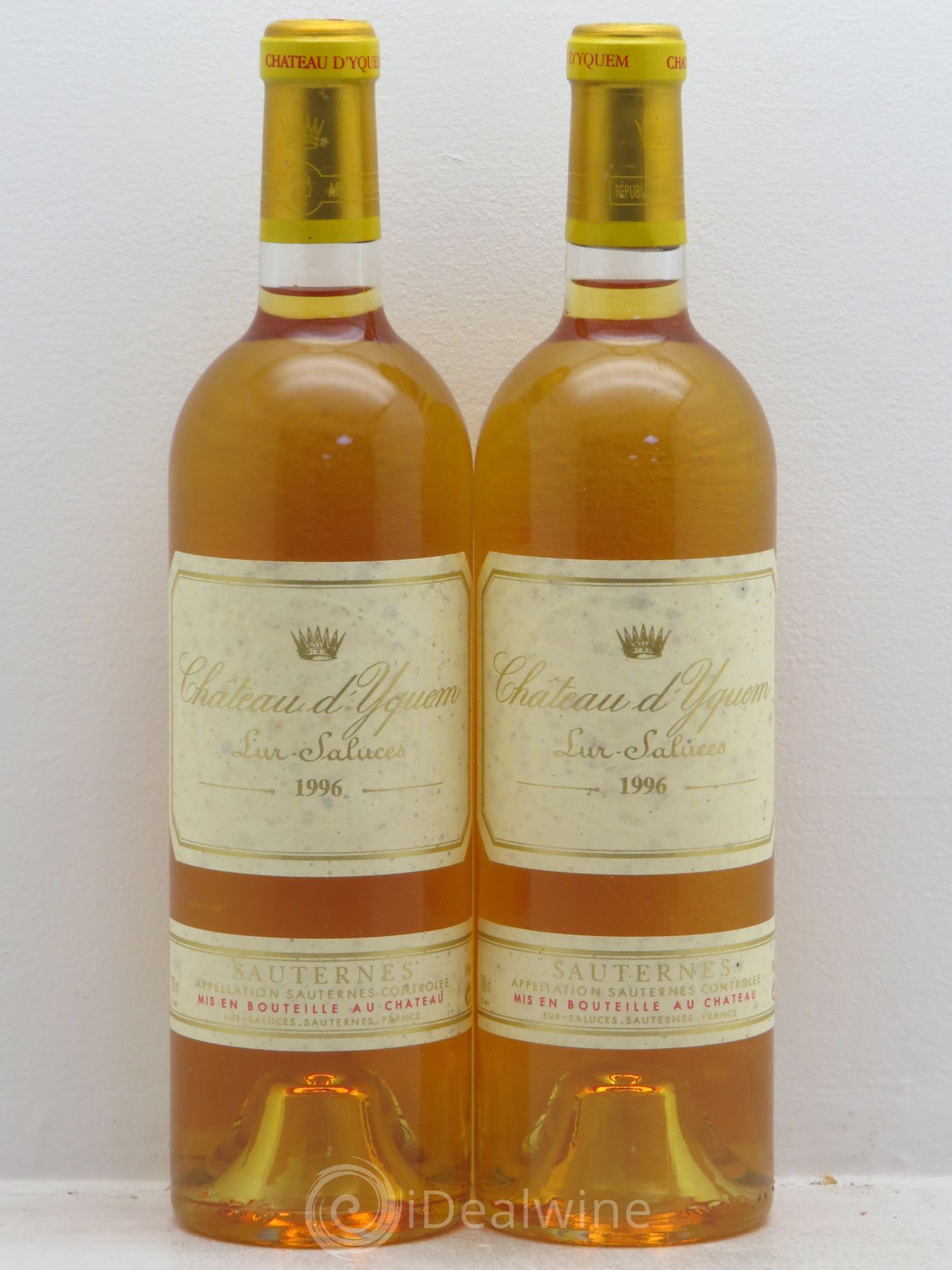 Château d' Yquem 1er Cru Classé Supérieur 1996 - Lotto di 2 bottiglie - 0