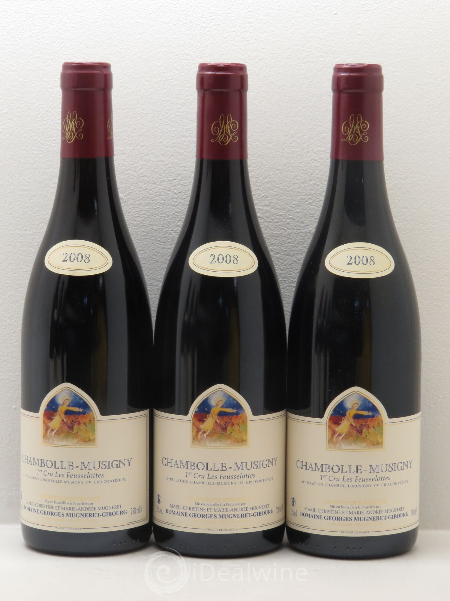 Chambolle-Musigny 1er Cru Les Feusselottes Georges Mugneret (Domaine) 2008 - Lot de 6 bouteilles - 1