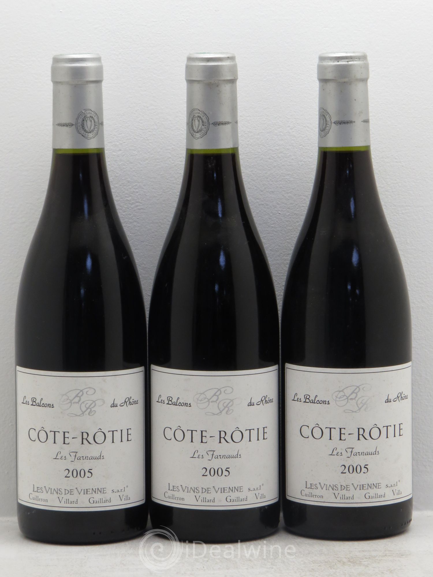 Côte-Rôtie Les Farnauds Les vins de vienne 2005 - Posten von 3 Flaschen - 0