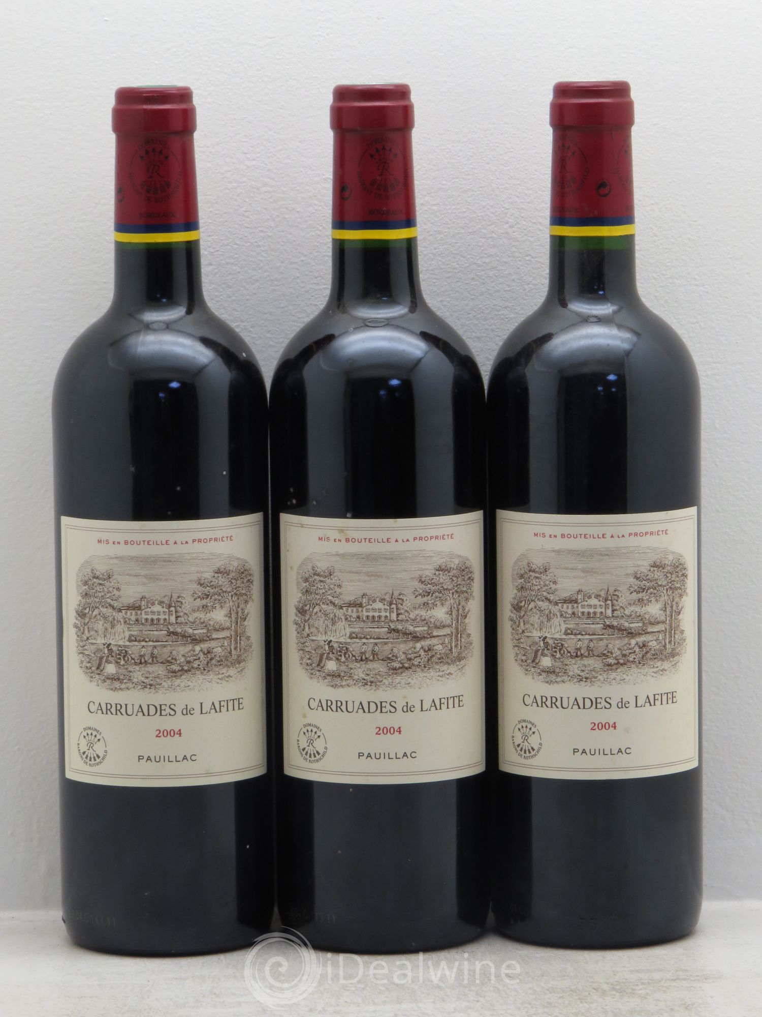 Carruades de Lafite Rothschild Second Vin 2004 - Lot de 3 bouteilles - 0