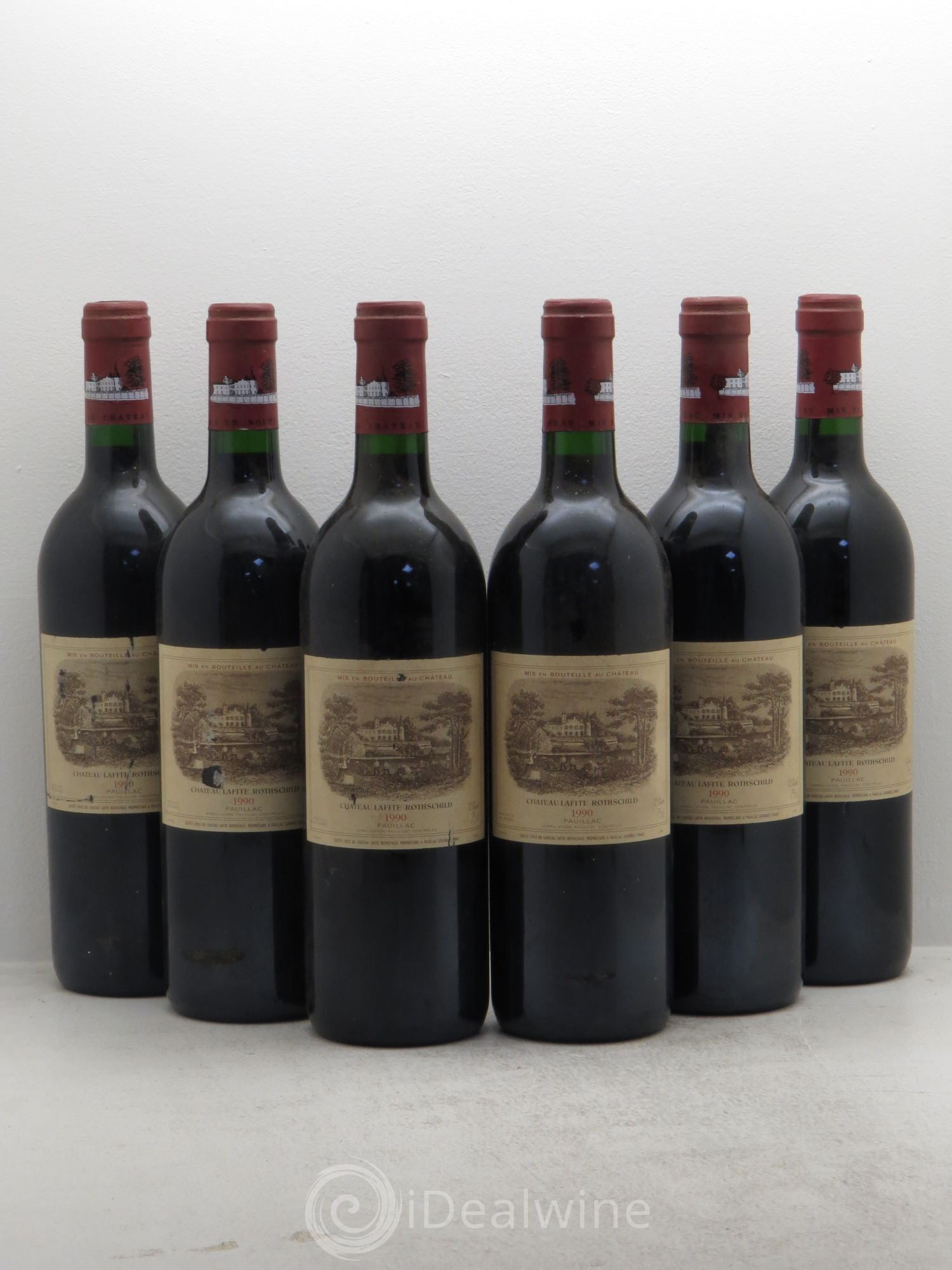 Château Lafite Rothschild 1er Grand Cru Classé 1990 - Lot de 6 bouteilles - 0