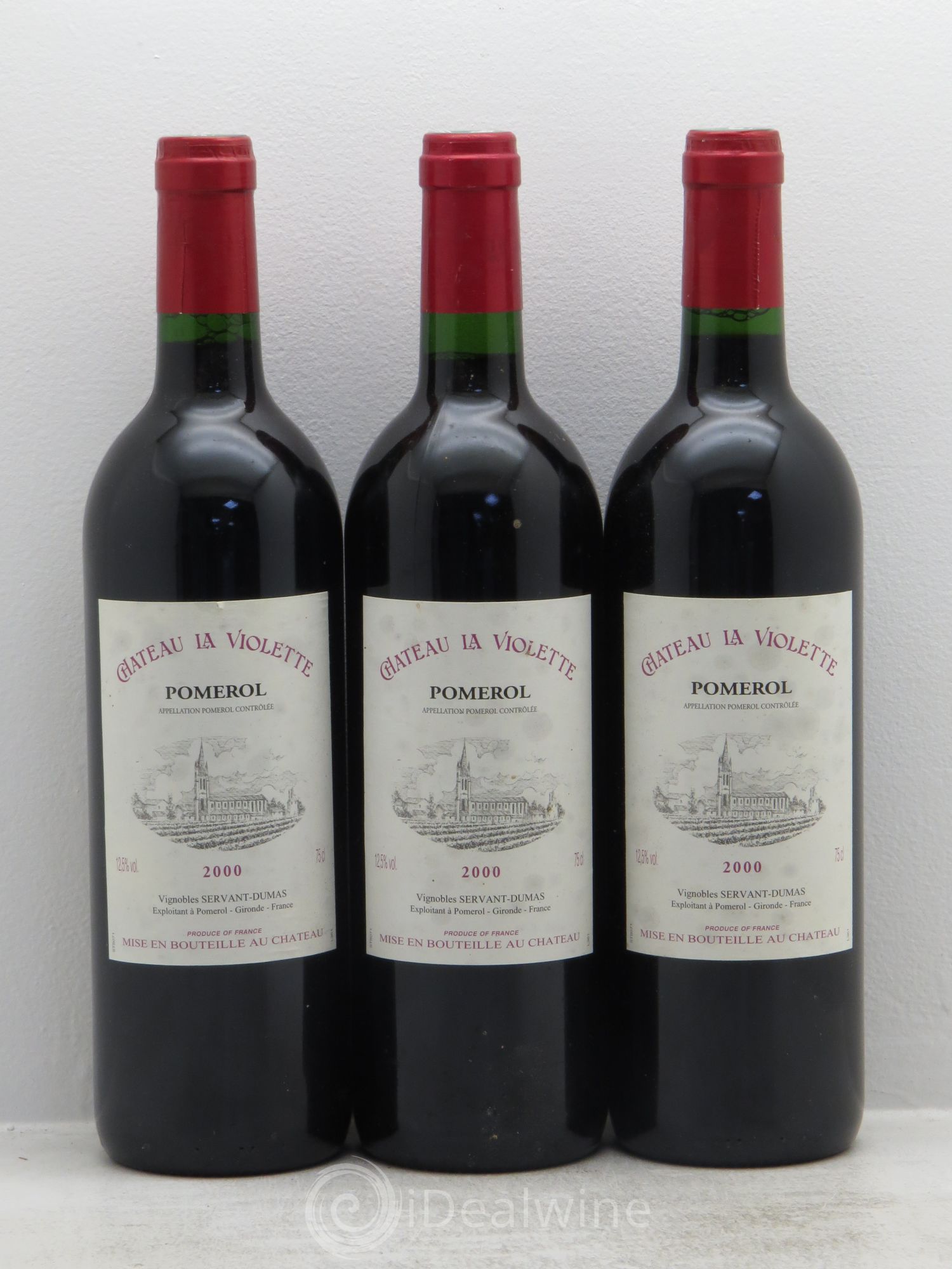 Château la Violette 2000 - Lot de 3 bouteilles - 0