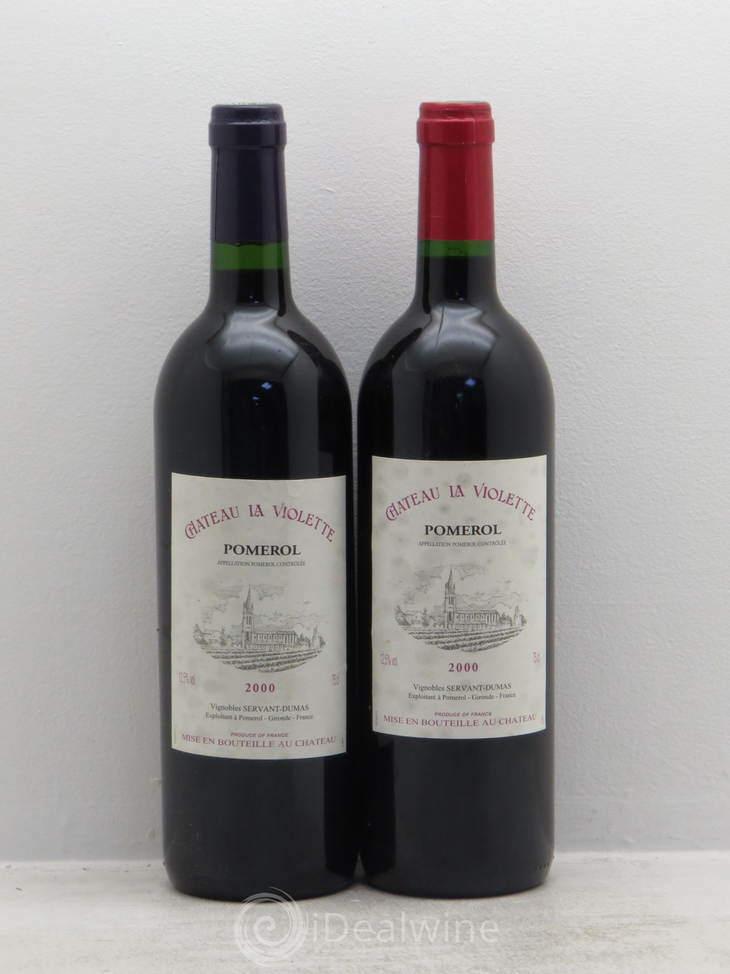 Château la Violette 2000 - Posten von 2 Flaschen - 0