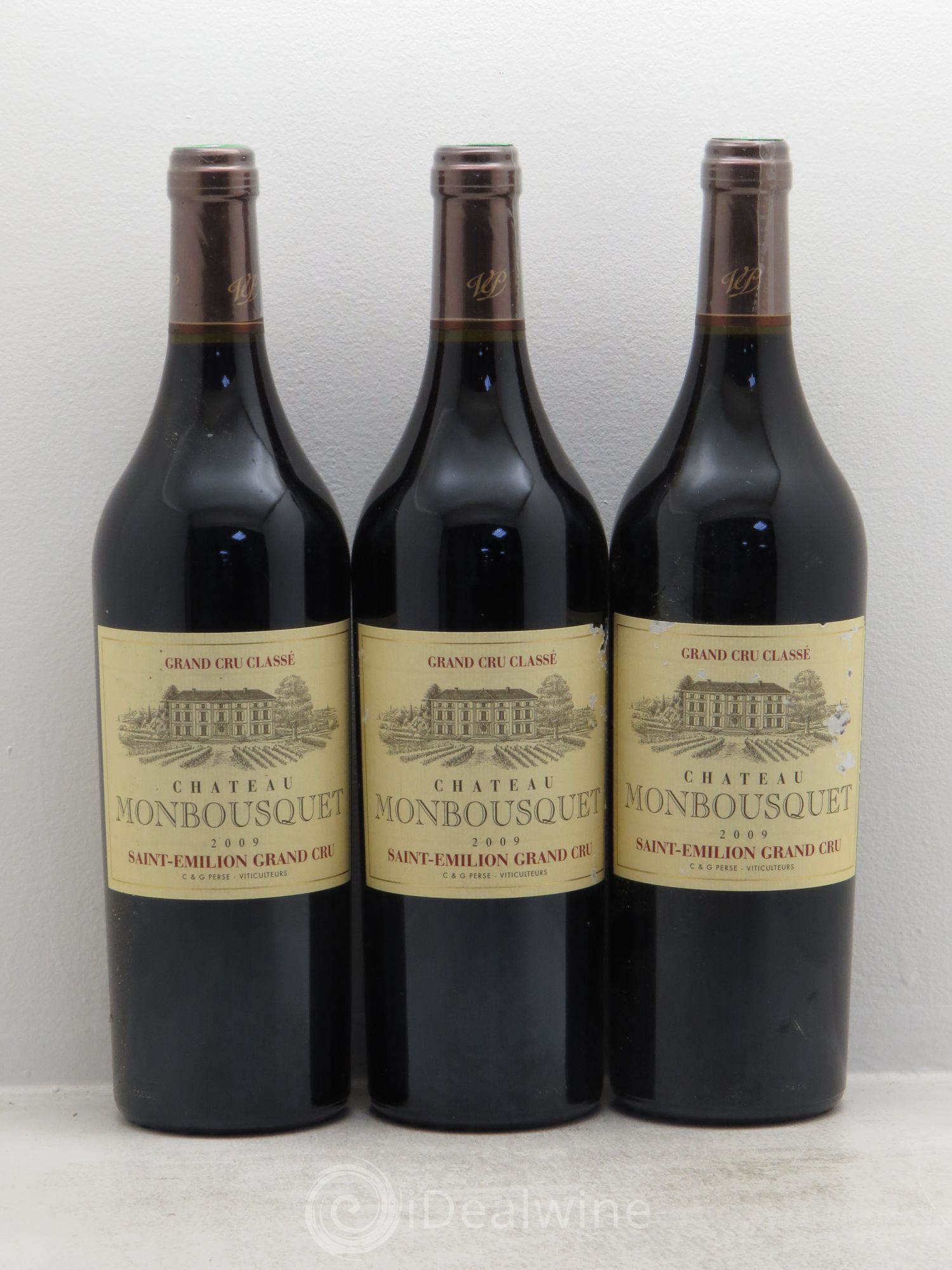 Château Monbousquet Grand Cru Classé 2009 - Lot de 3 bouteilles - 0
