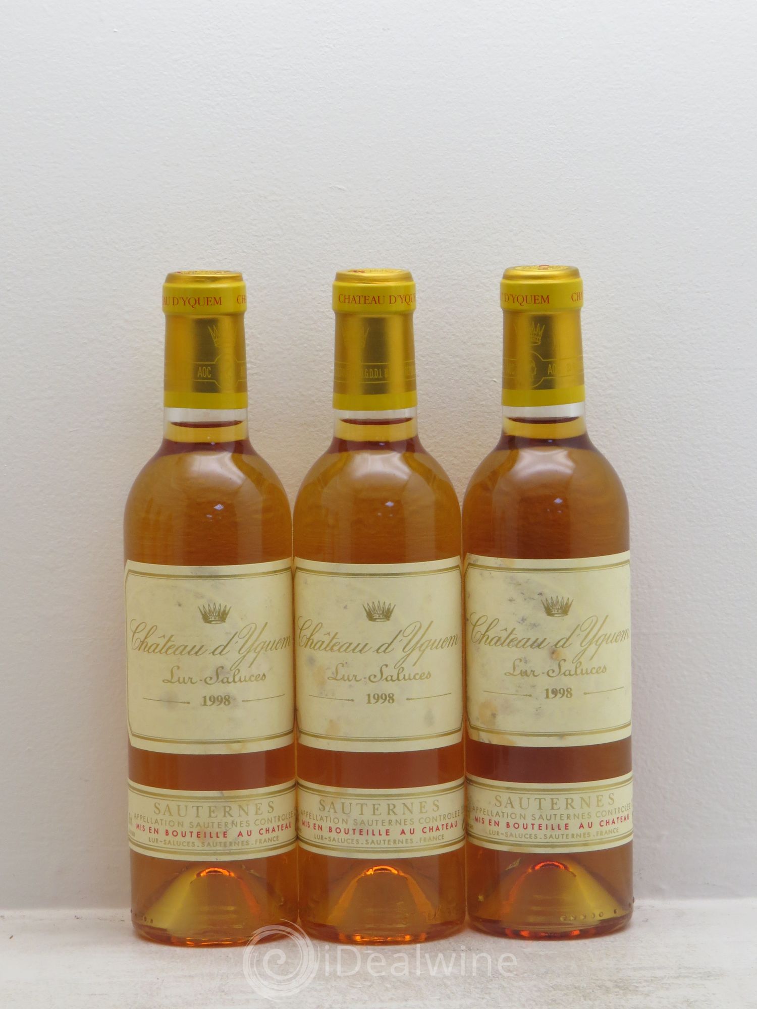 Château d' Yquem 1er Cru Classé Supérieur 1998 - Posten von 6 Demi-Flaschen - 1