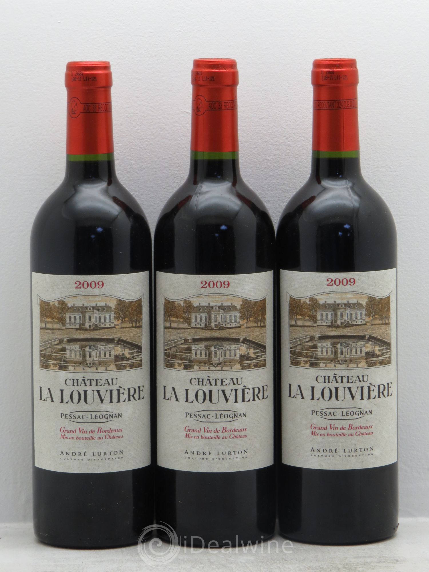 Château la Louvière 2009 - Lot de 3 bouteilles - 0