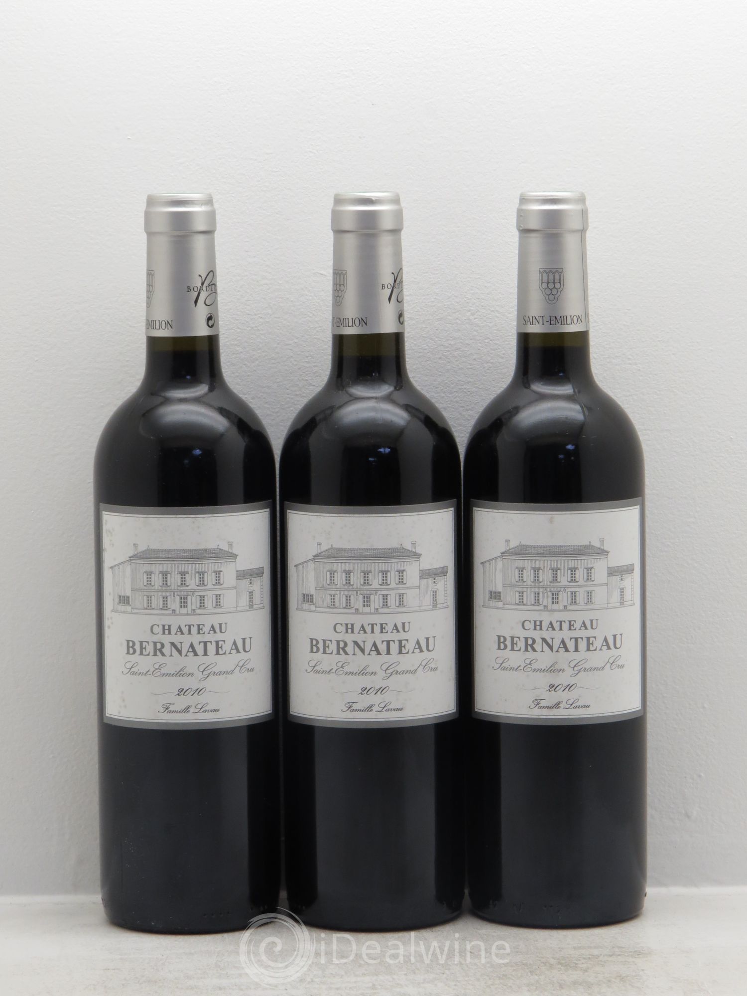 Saint-Émilion bernateau 2010 - Posten von 3 Flaschen - 0