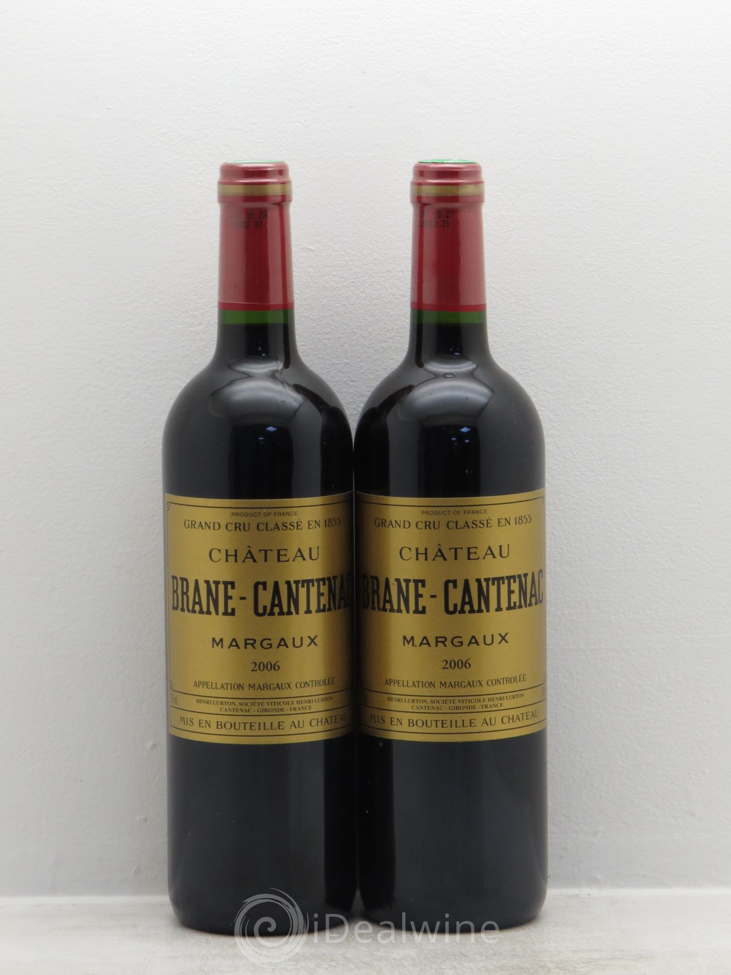 Château Brane Cantenac 2ème Grand Cru Classé 2006 - Lot de 2 bouteilles - 0