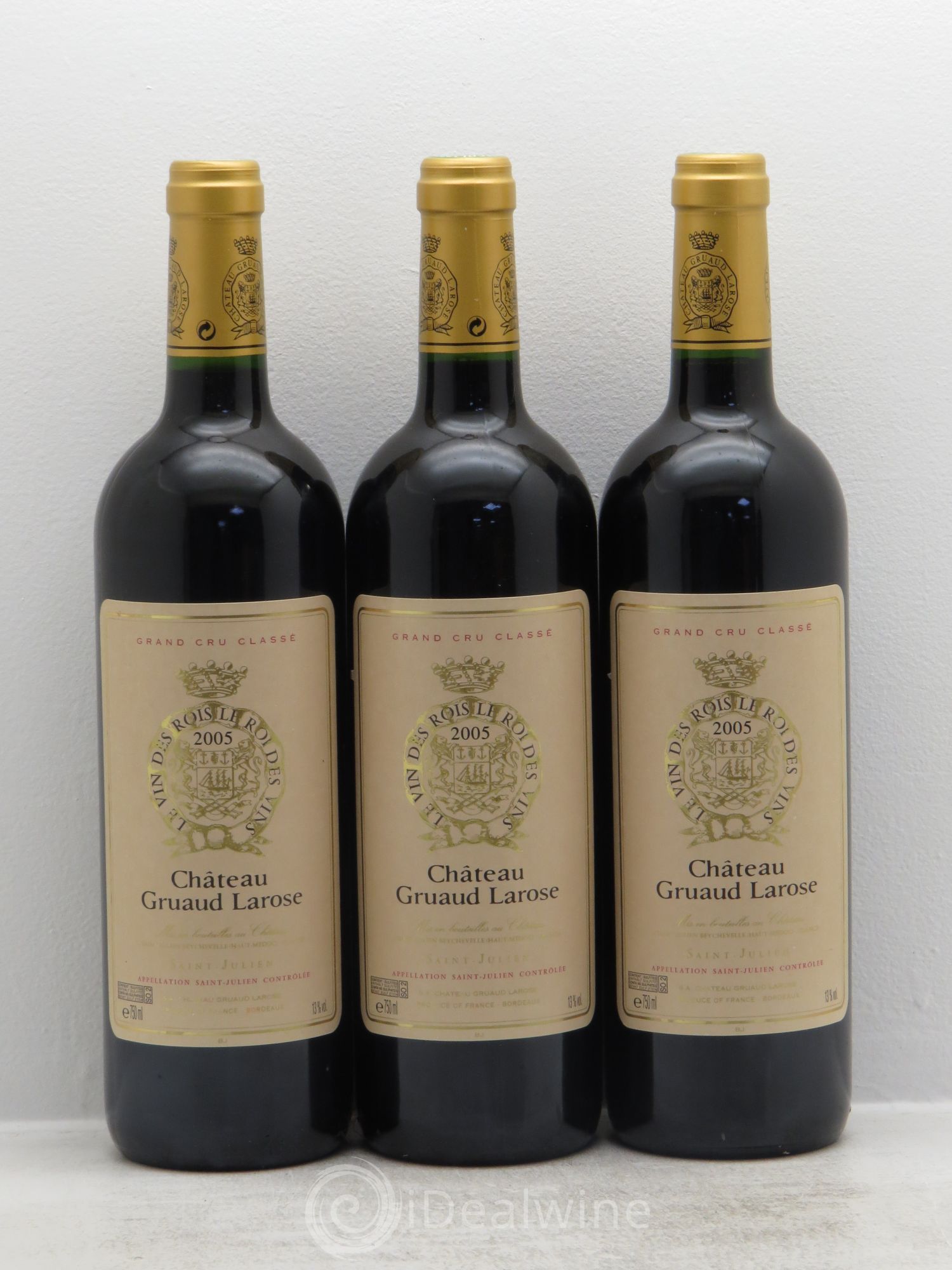Château Gruaud Larose 2ème Grand Cru Classé 2005 - Lot de 3 bouteilles - 0