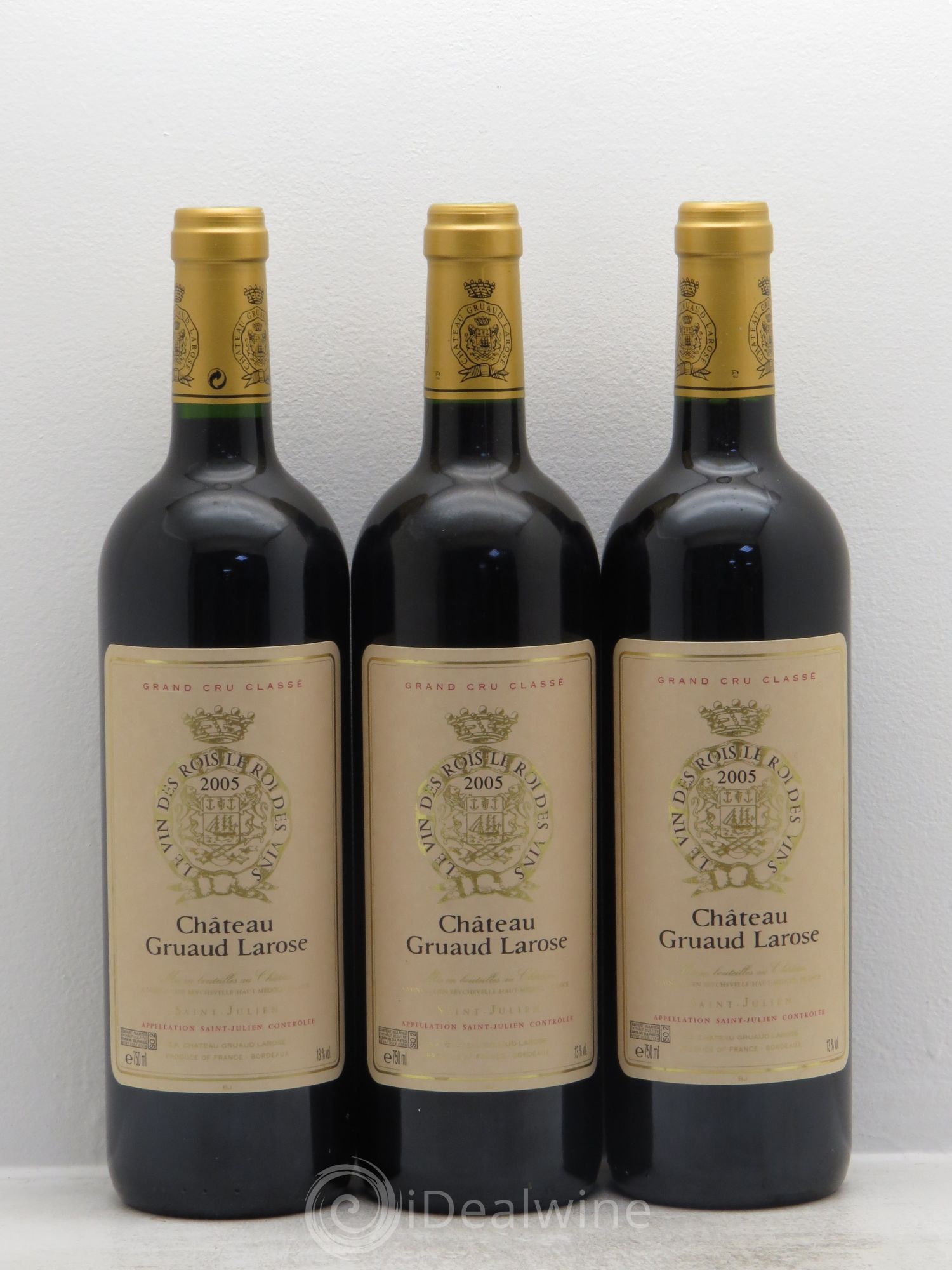 Château Gruaud Larose 2ème Grand Cru Classé 2005 - Lot de 3 bouteilles - 0