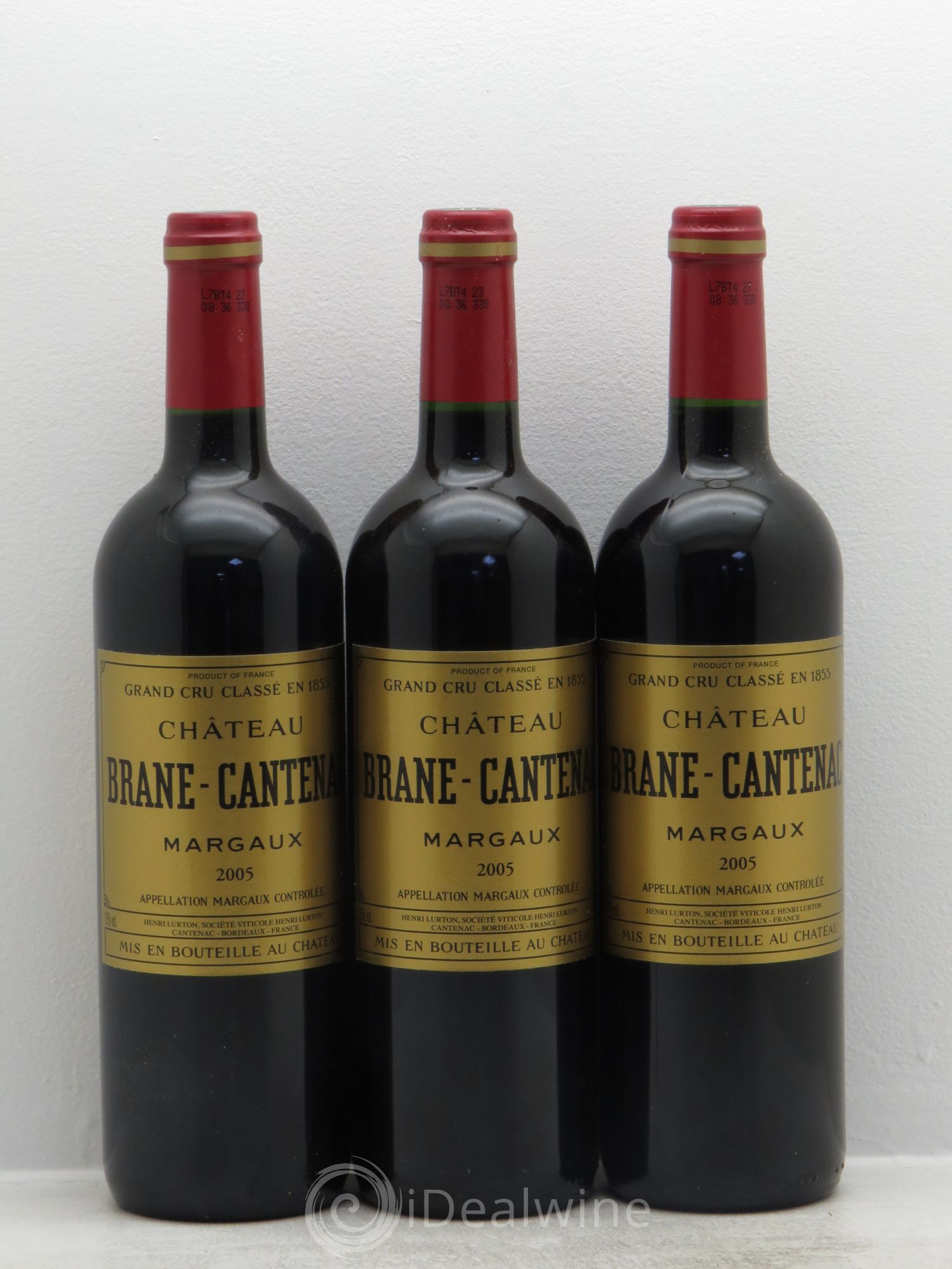 Château Brane Cantenac 2ème Grand Cru Classé 2005 - Lot de 3 bouteilles - 0